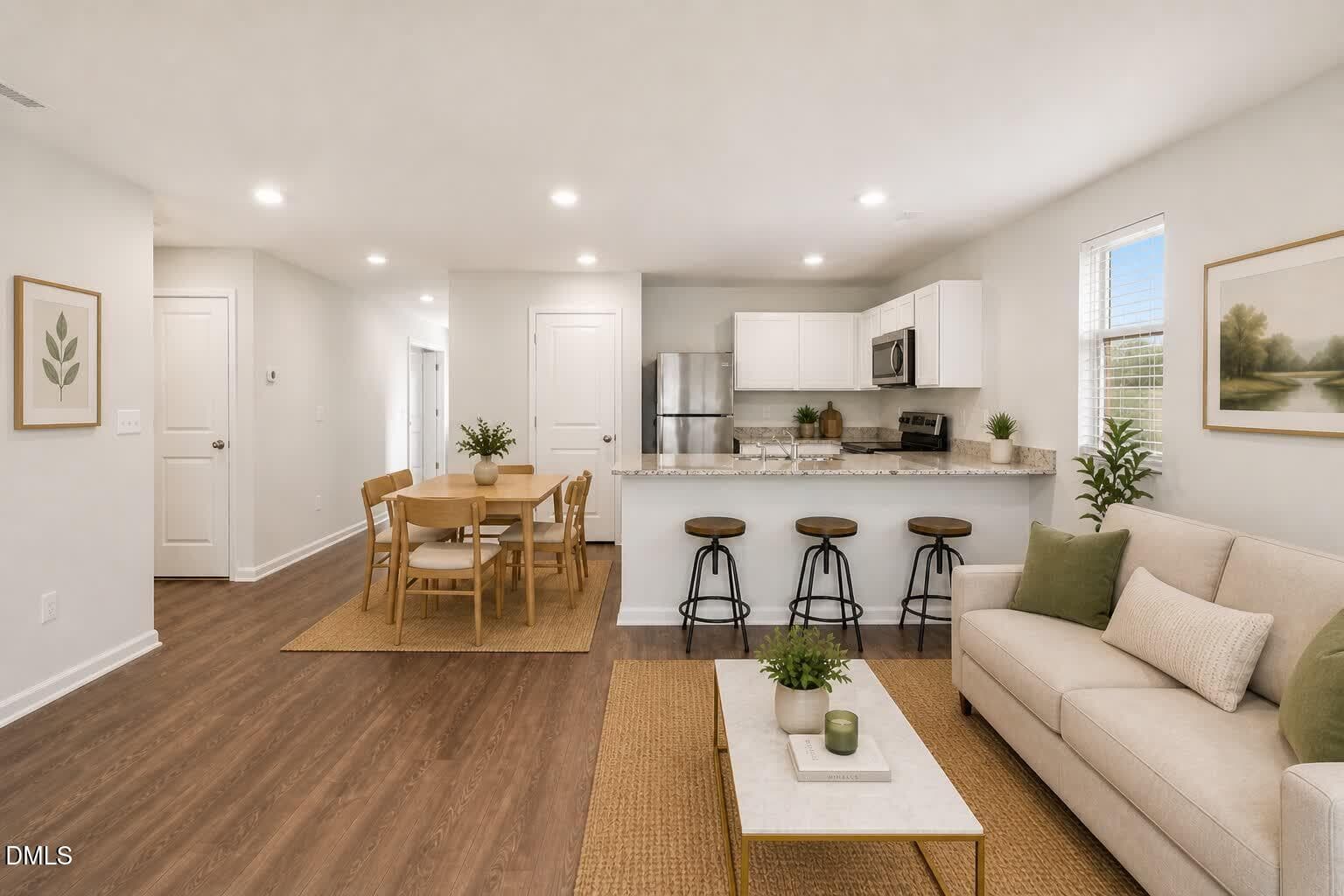 AI Stading Living kitchen dining - 331 Peacock Circle, Lexington, NC 27292