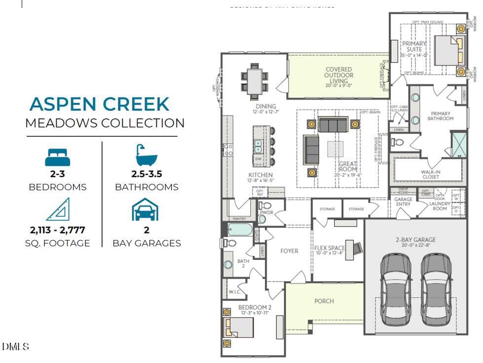 Aspen Creek Floorplan - 123 Firefly Lane, Fuquay Varina, NC 27526