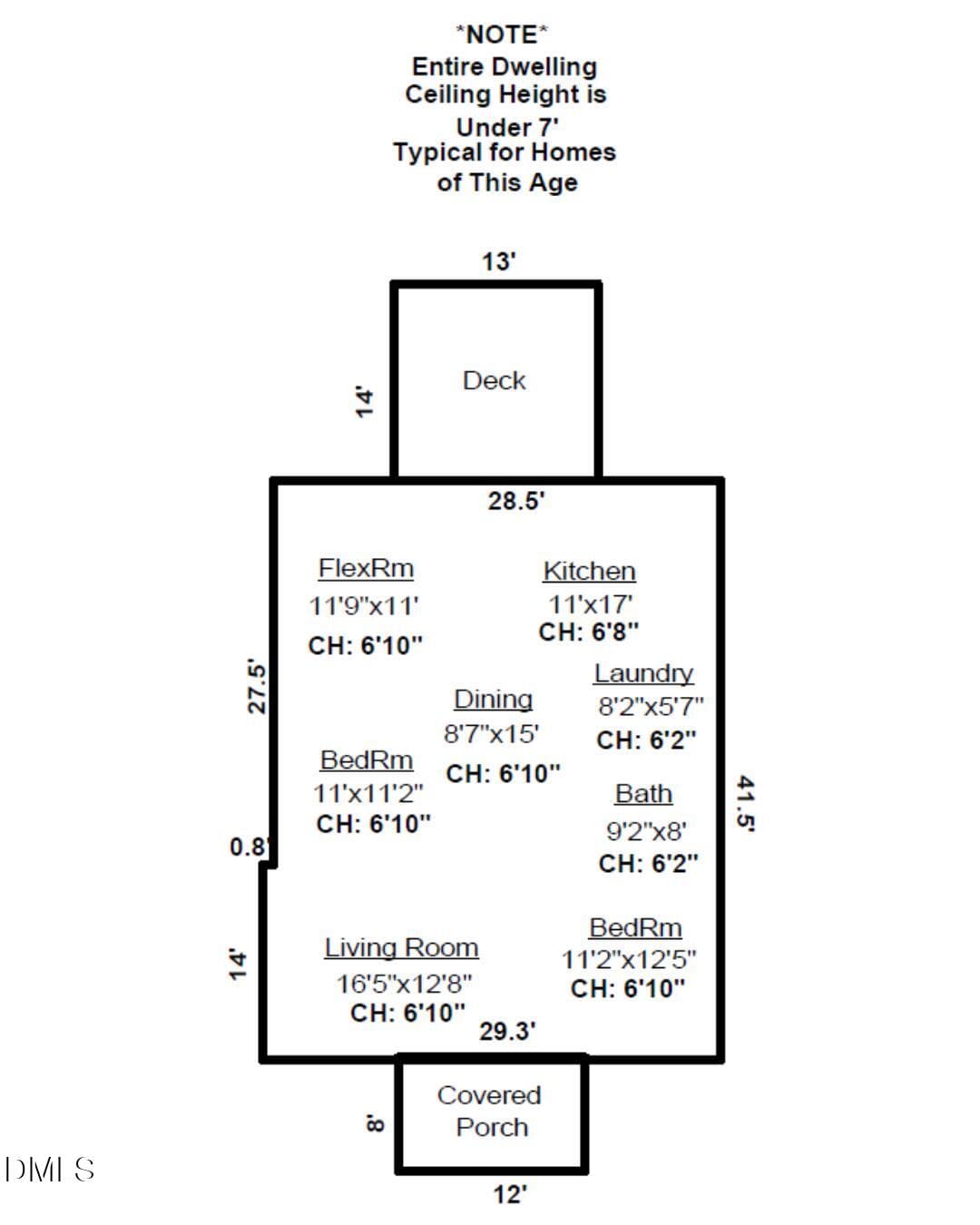 Floor Plan - 204 W Hill Street, Benson, NC 27504