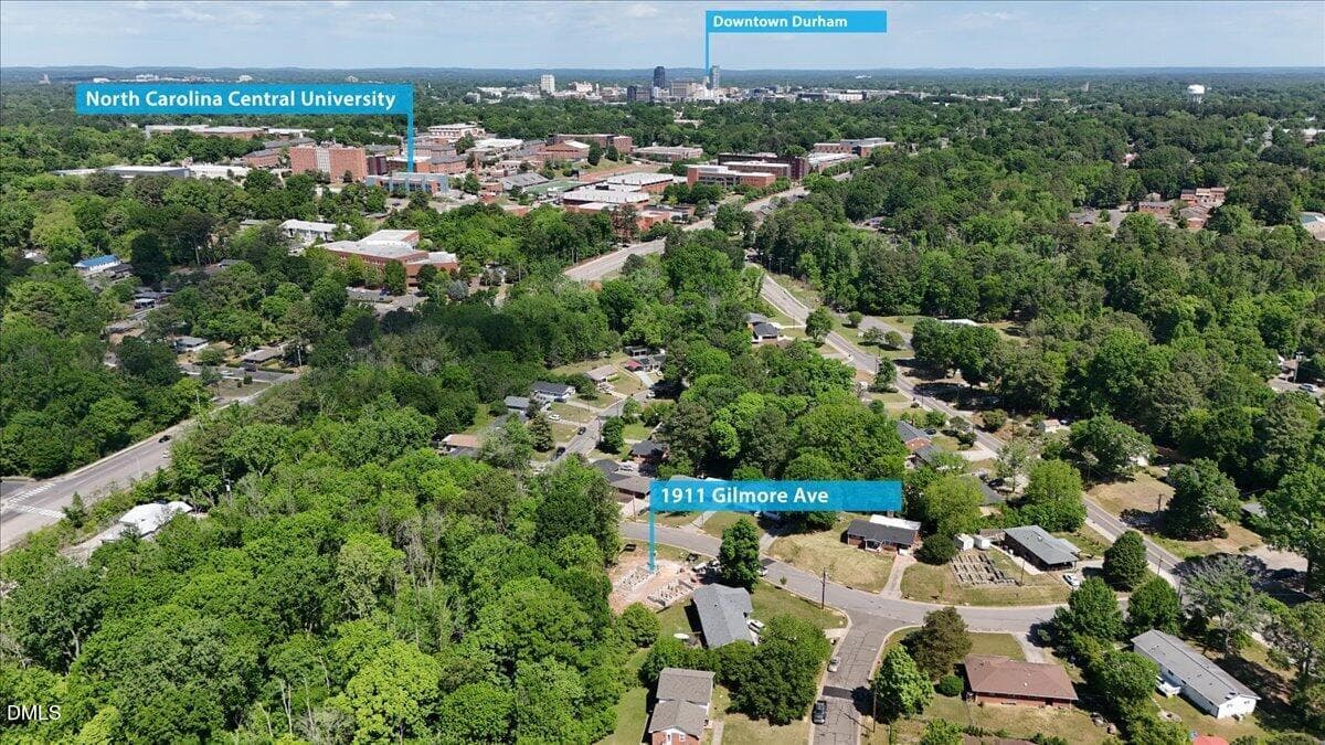 31-Drone with pins - 1 - 1911 Gilmore Avenue, Durham, NC 27707