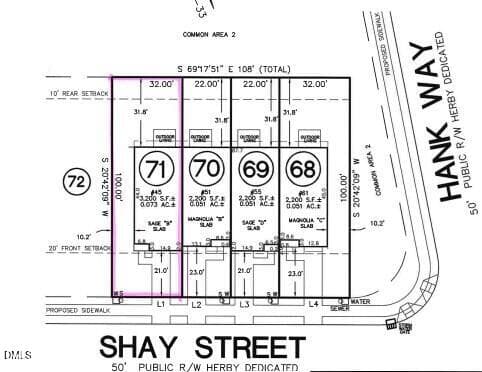 Plot Plan - 45 Shay Street, Angier, NC 27501