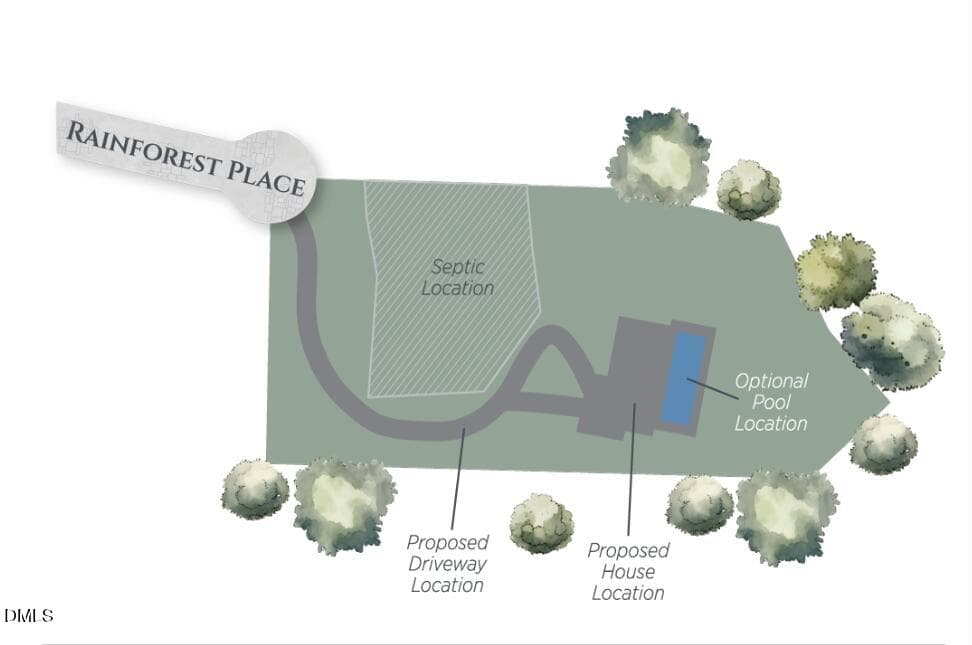 Lot 3 marketing site plan - 345 Rainforest Place, Apex, NC 27523