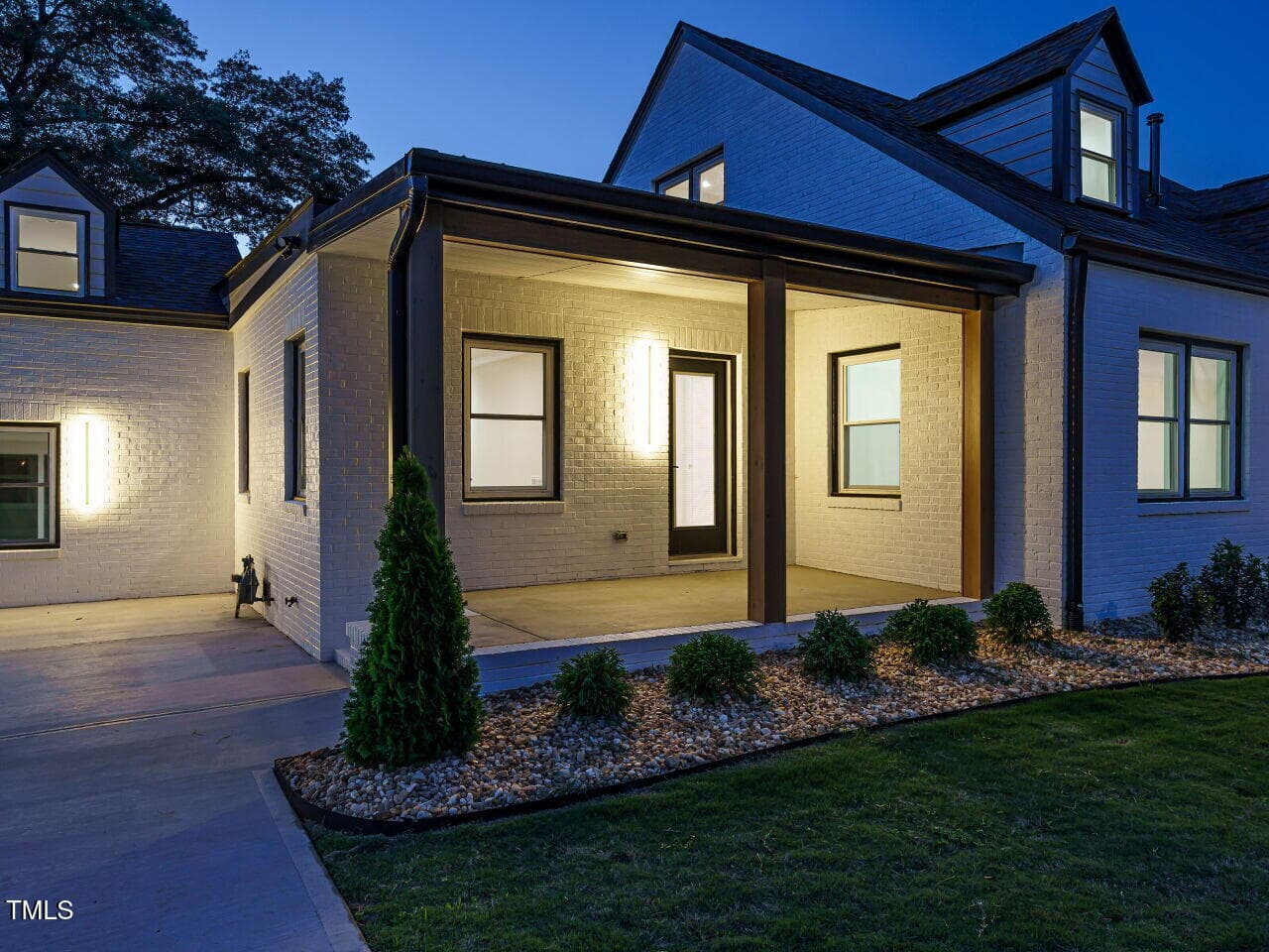 Side-porch-night - 316 Barbour Street, Clayton, NC 27520