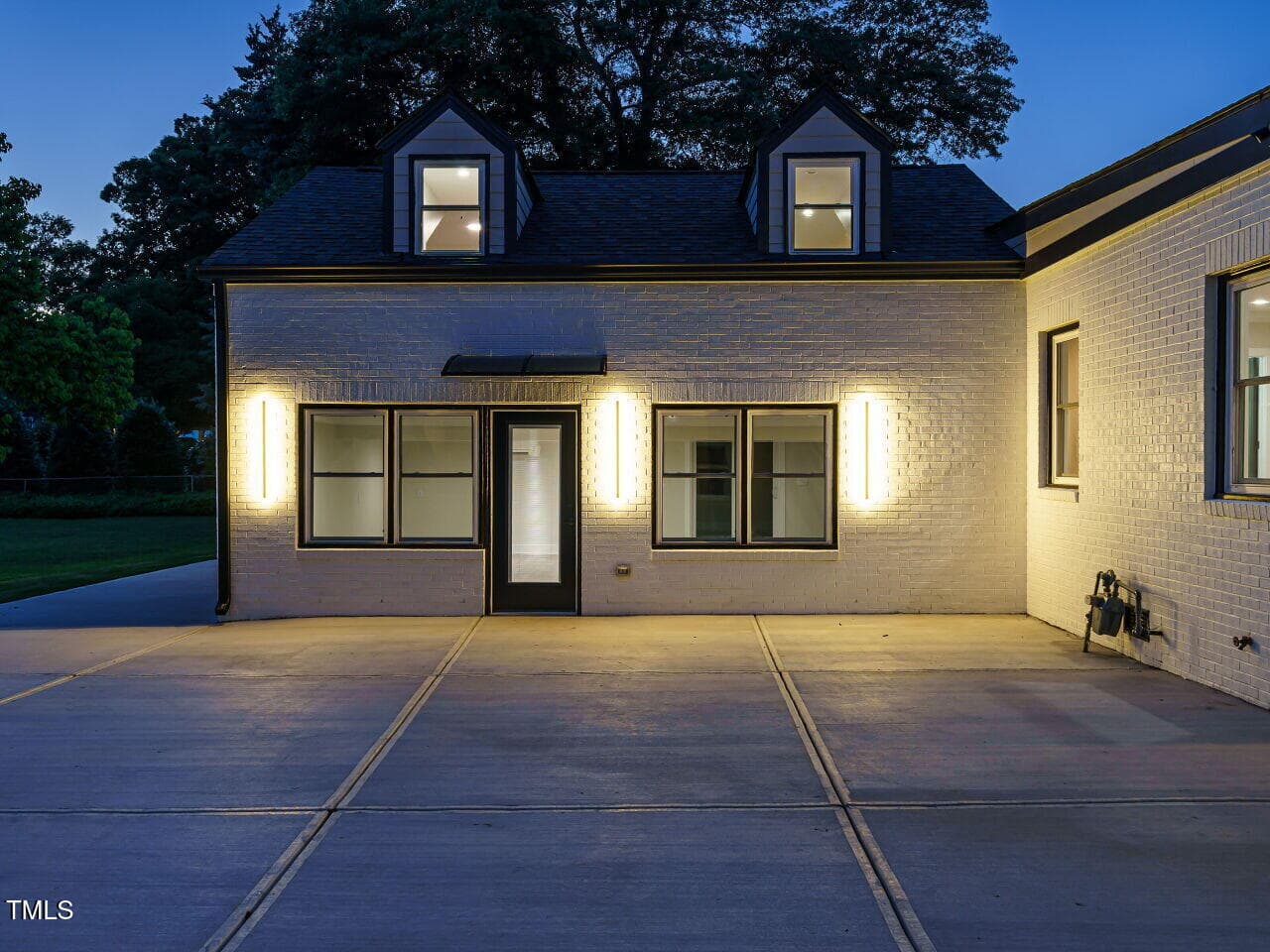 Side-entry-night - 316 Barbour Street, Clayton, NC 27520