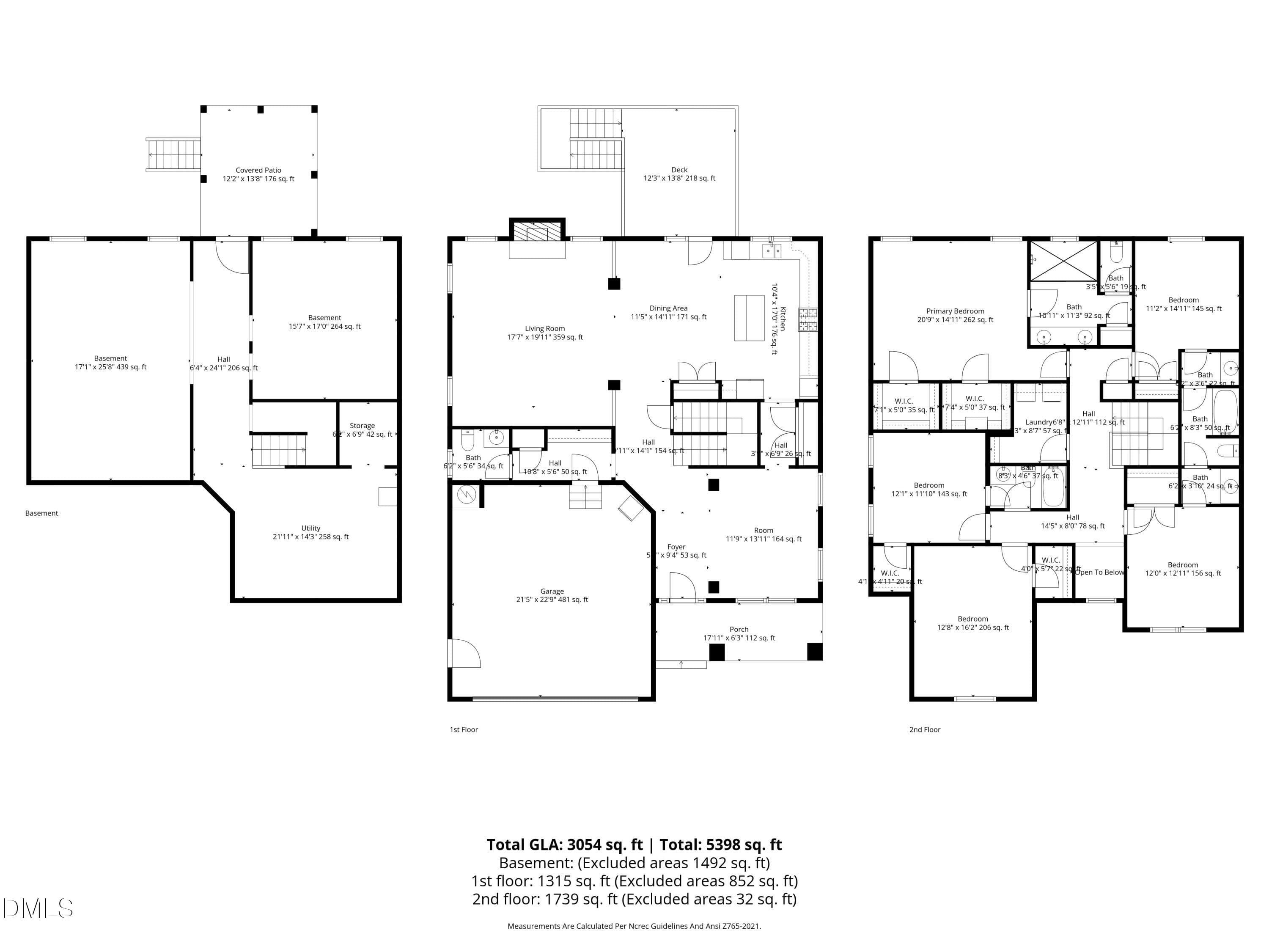 all_floors_128_pointe_park_circle_holly_ - 128 Pointe Park Circle, Holly Springs, NC 27540