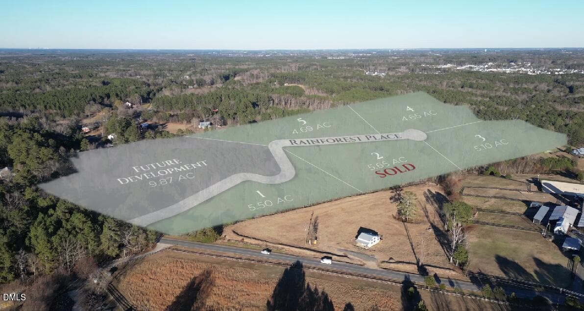Overlay Aerial - 343 Rainforest Place, Apex, NC 27523