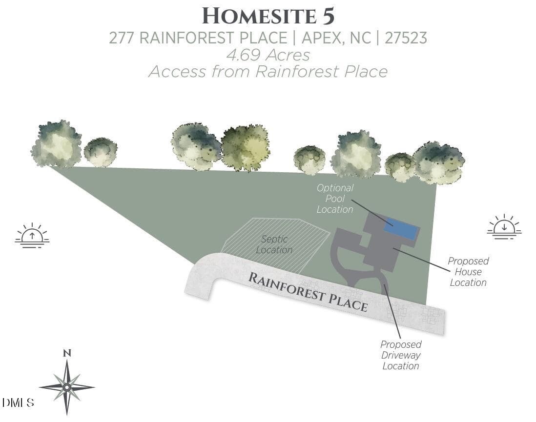 Homesite 5 MLS - 277 Rainforest Place, Apex, NC 27523
