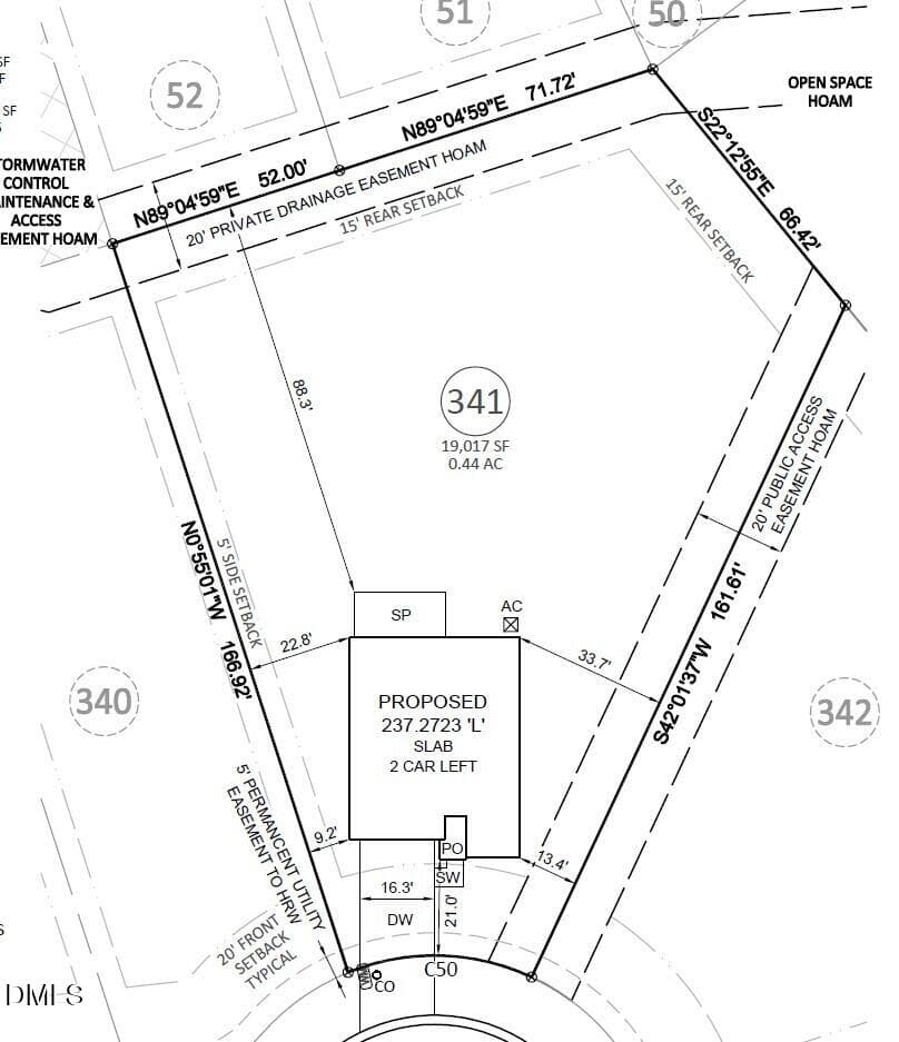 Plot Plan - 229 Frasier Fir Way, Lillington, NC 27546