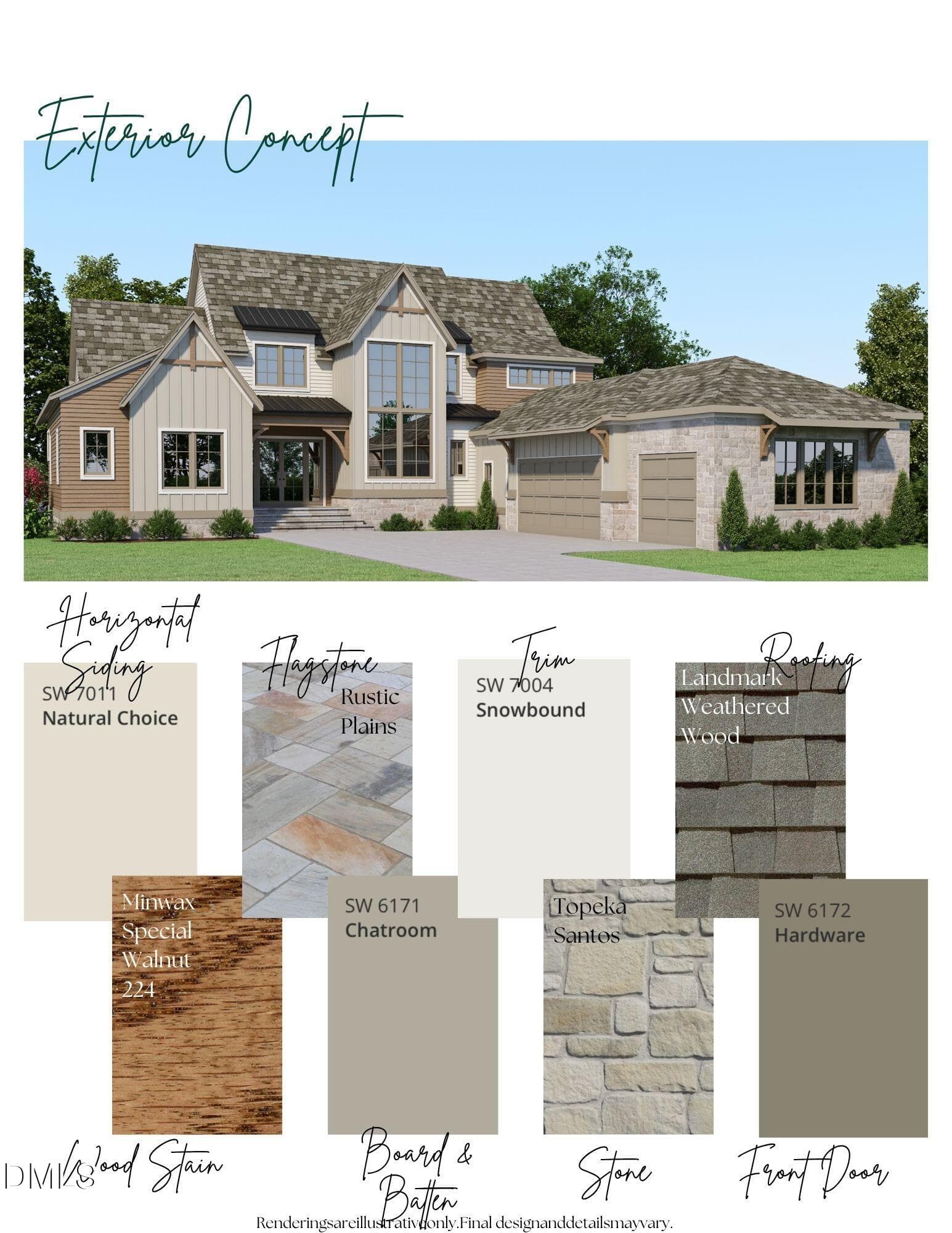 Exterior Concept - 5904 Leone Pride Circle, Raleigh, NC 27603, Raleigh