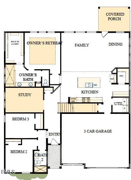 lot 1071 first floor - 40 Reflection Parkway, Fuquay Varina, NC 27526