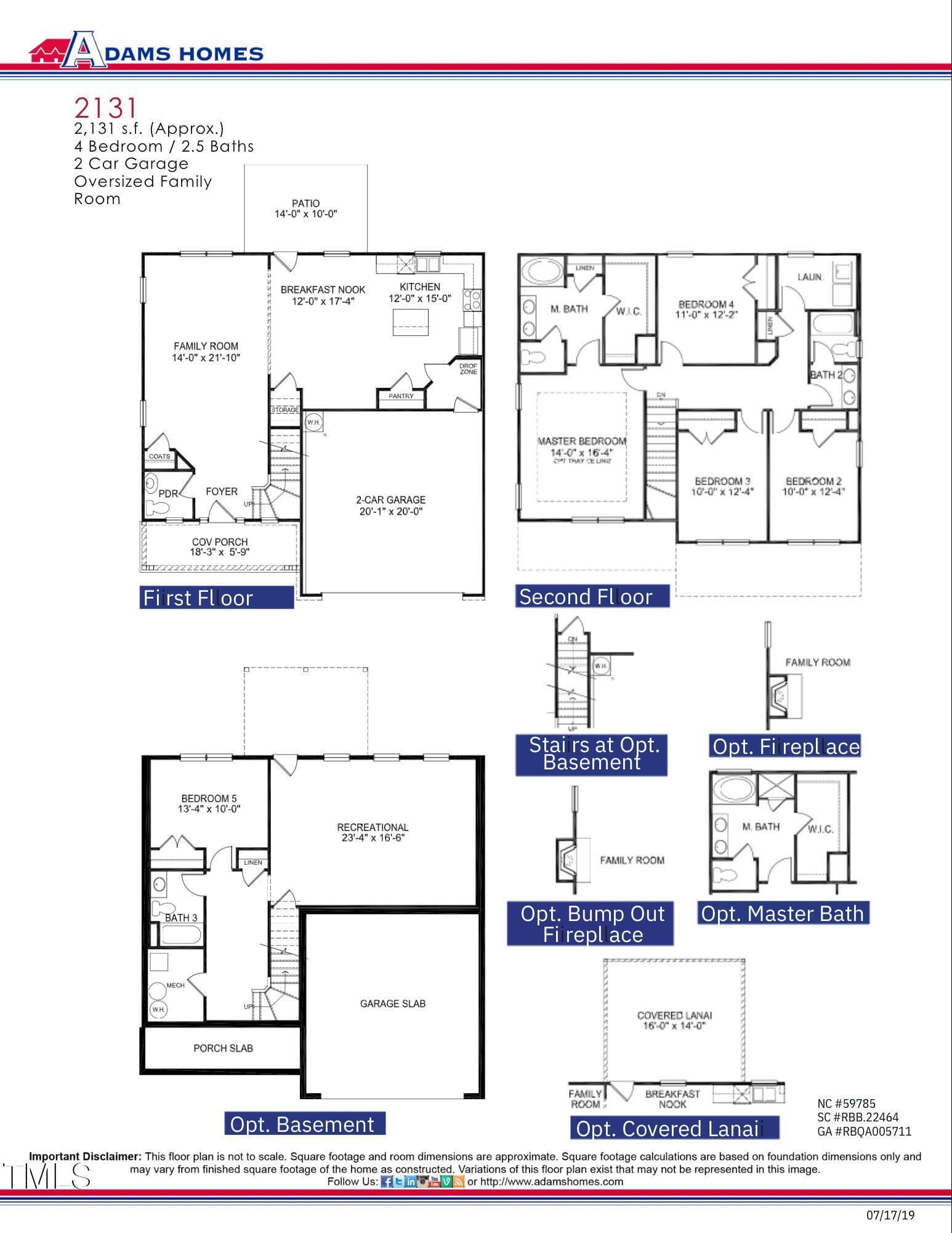 Floor Plan - 193 Falls Of The Cape Drive, Lillington, NC 27546