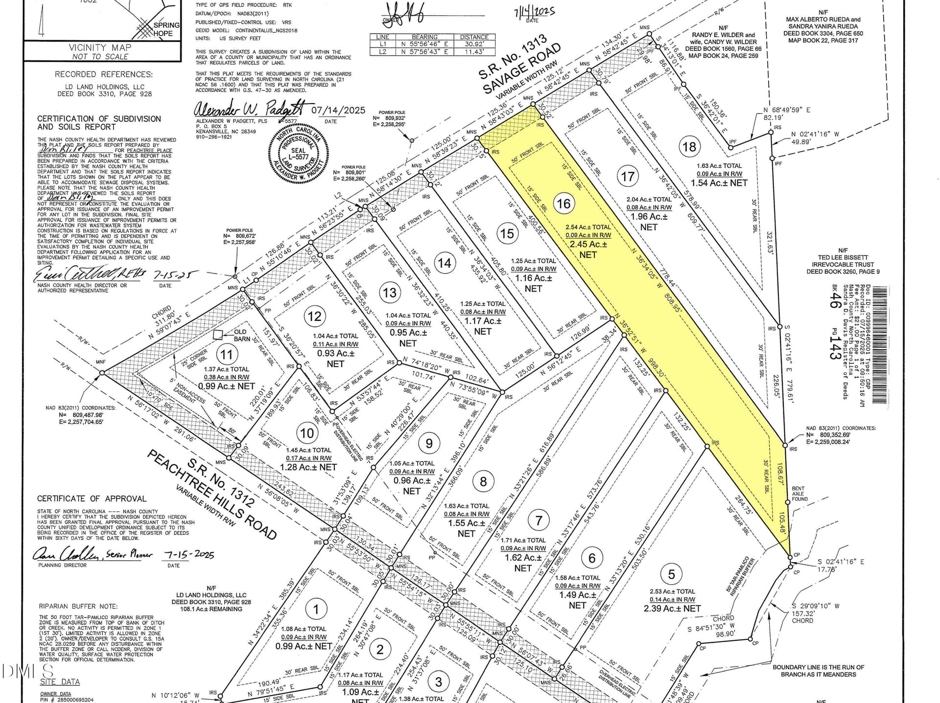 lot 8 pT-6 - 8555 Savage Road, Spring Hope, NC 27882