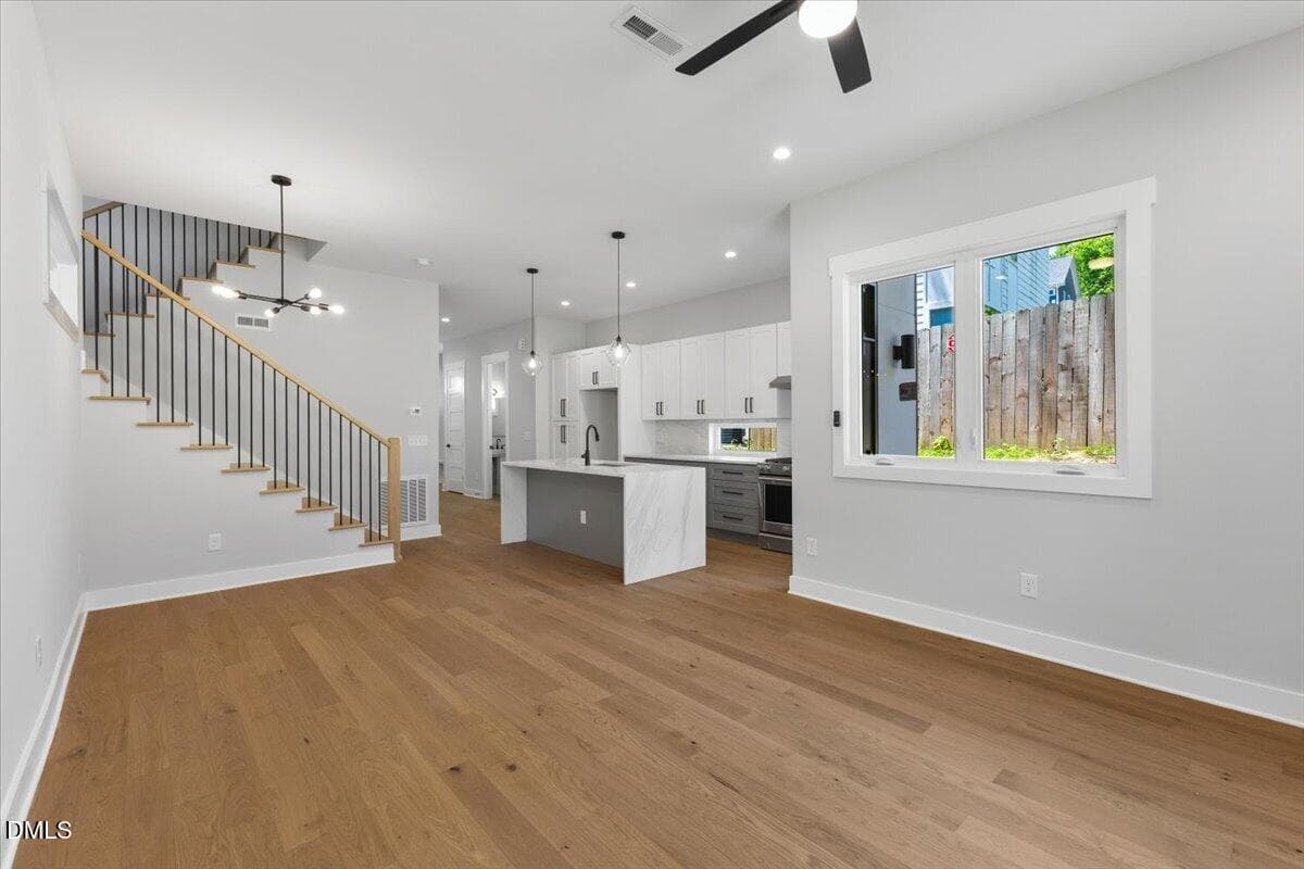 541 Living to Kitchen View - 541 Bragg Street, Raleigh, NC 27610, Raleigh