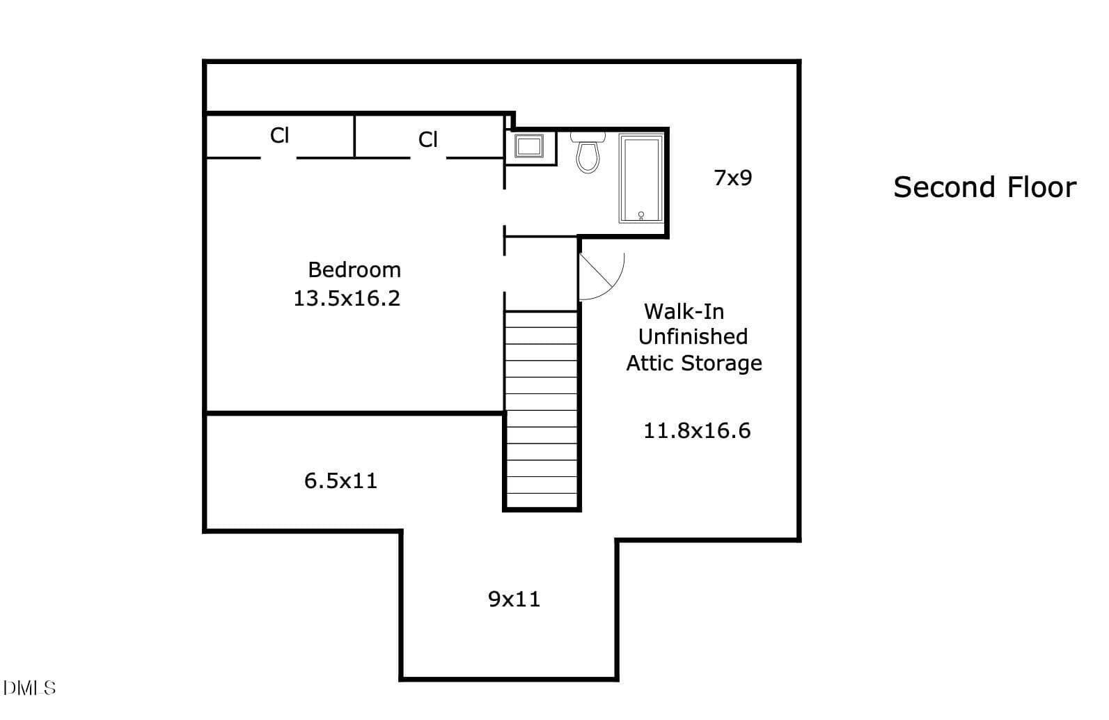 2nd Floor Layout - 297 Beacon Ridge Boulevard, Chapel Hill, NC 27516, Chapel Hill