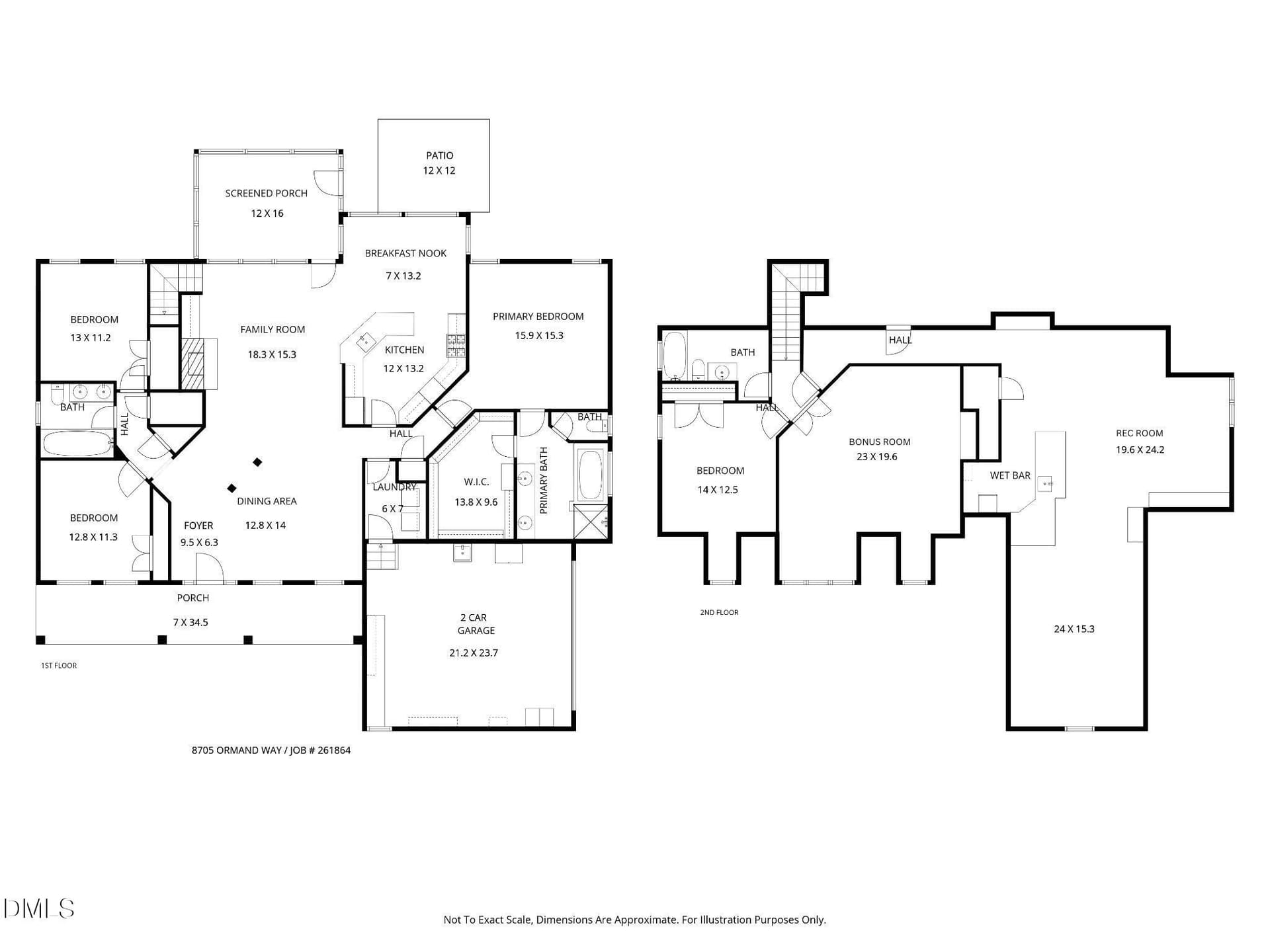 FLOORPLAN 8705 Ormand - 8705 Ormand Way, Wake Forest, NC 27587