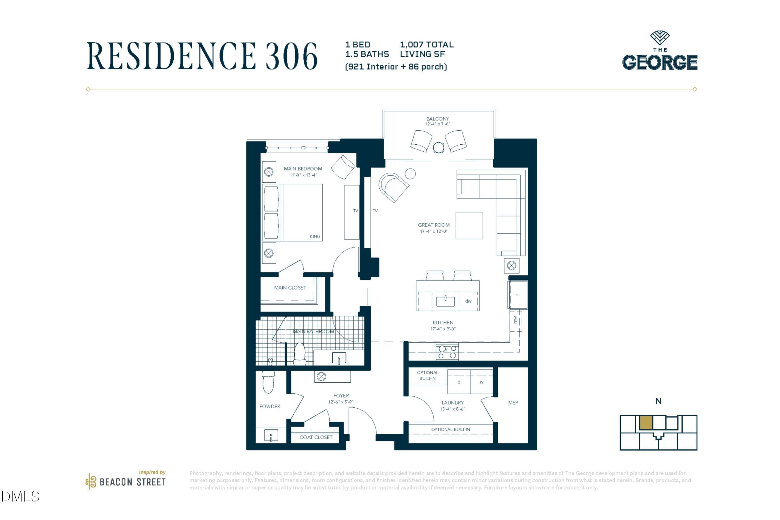 Unit 306 Cutsheet - 512 W Geer Street 306, Durham, NC 27701, Durham