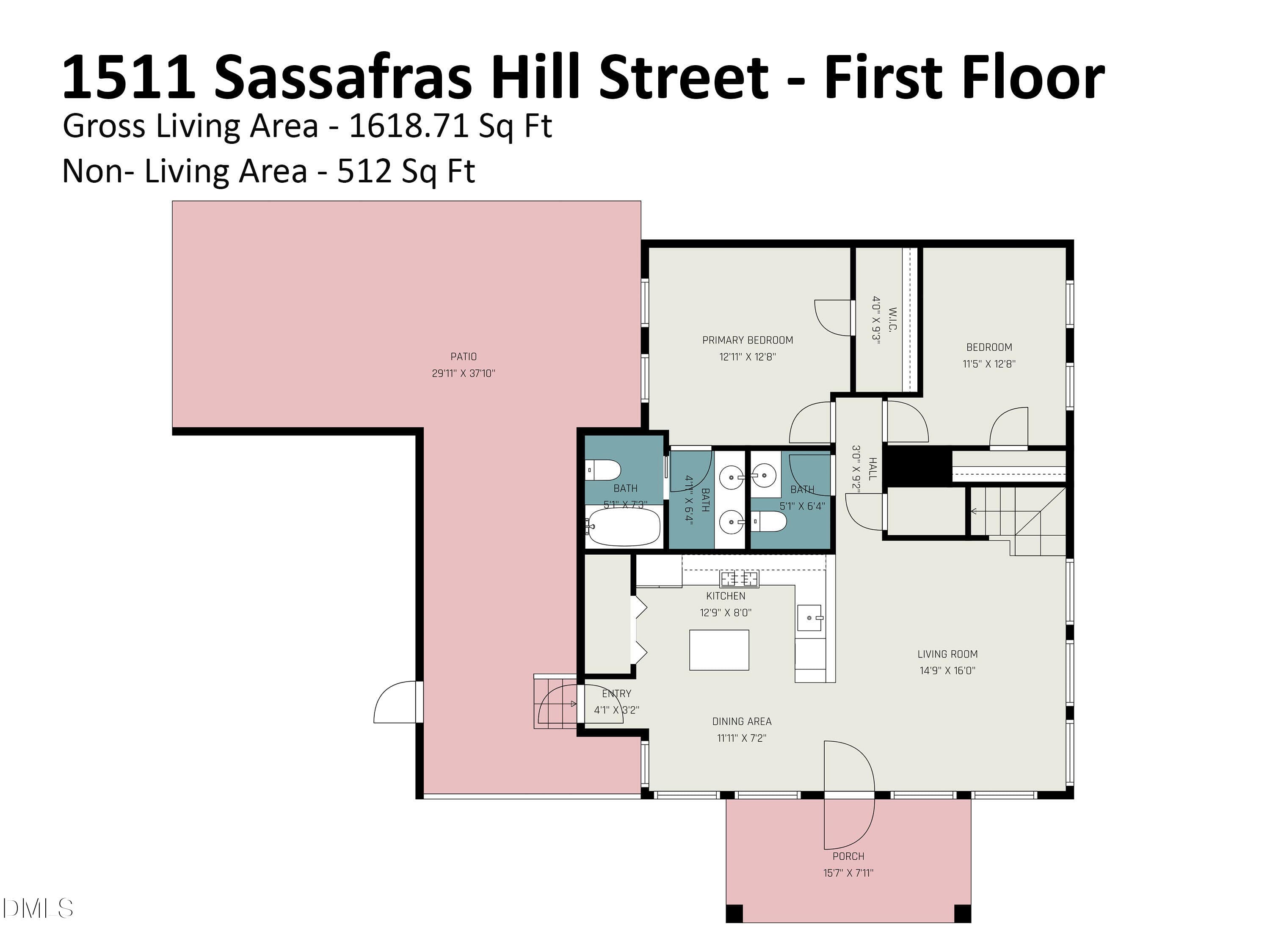 1511_Sassafras_Hill_Street_-_First_Floor - 1511 Sassafras Hill Street, Durham, NC 27712, Durham