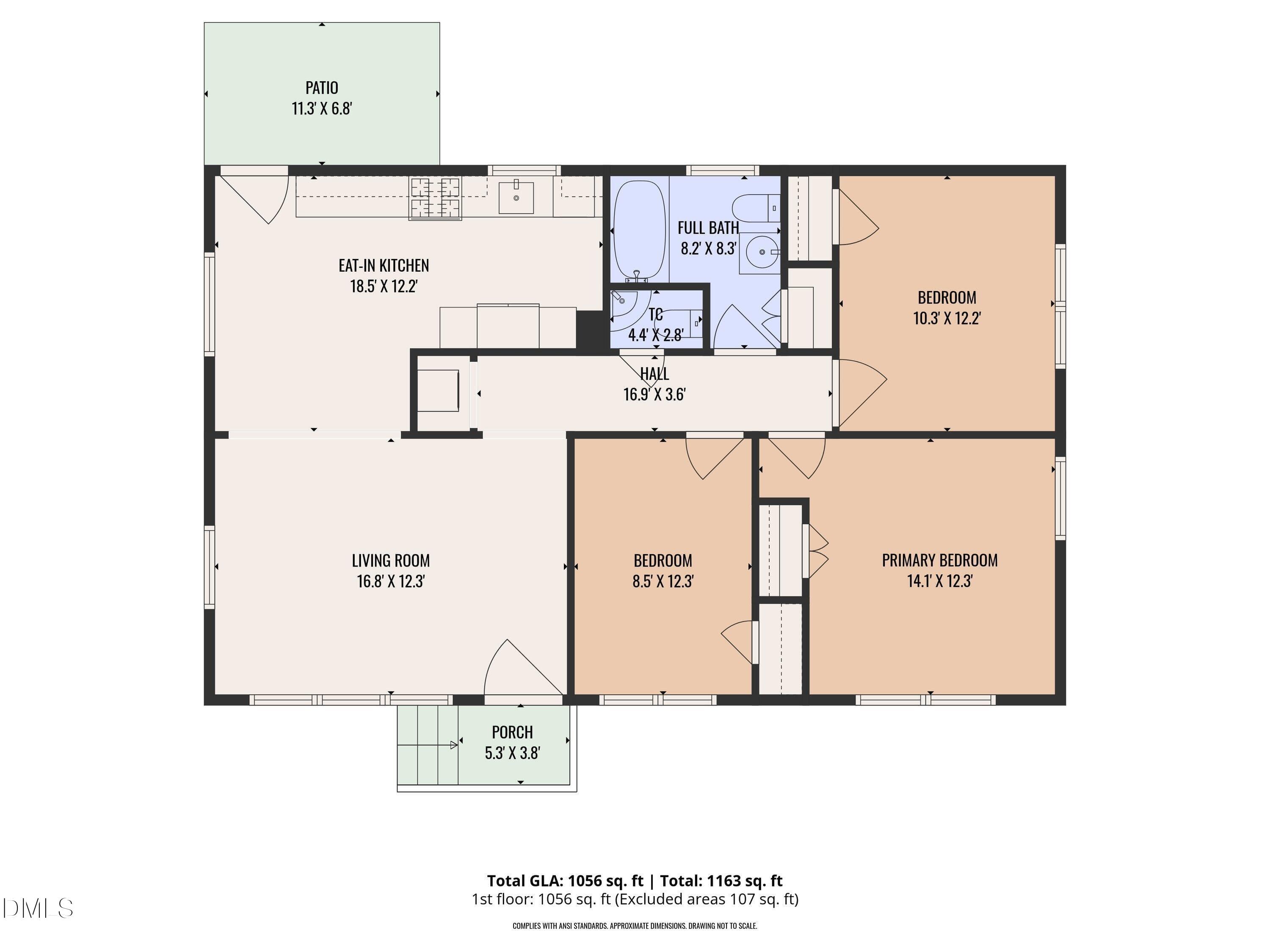 Floor plan-404 Northside Dr - 404 Northside Drive, Chapel Hill, NC 27516, Chapel Hill