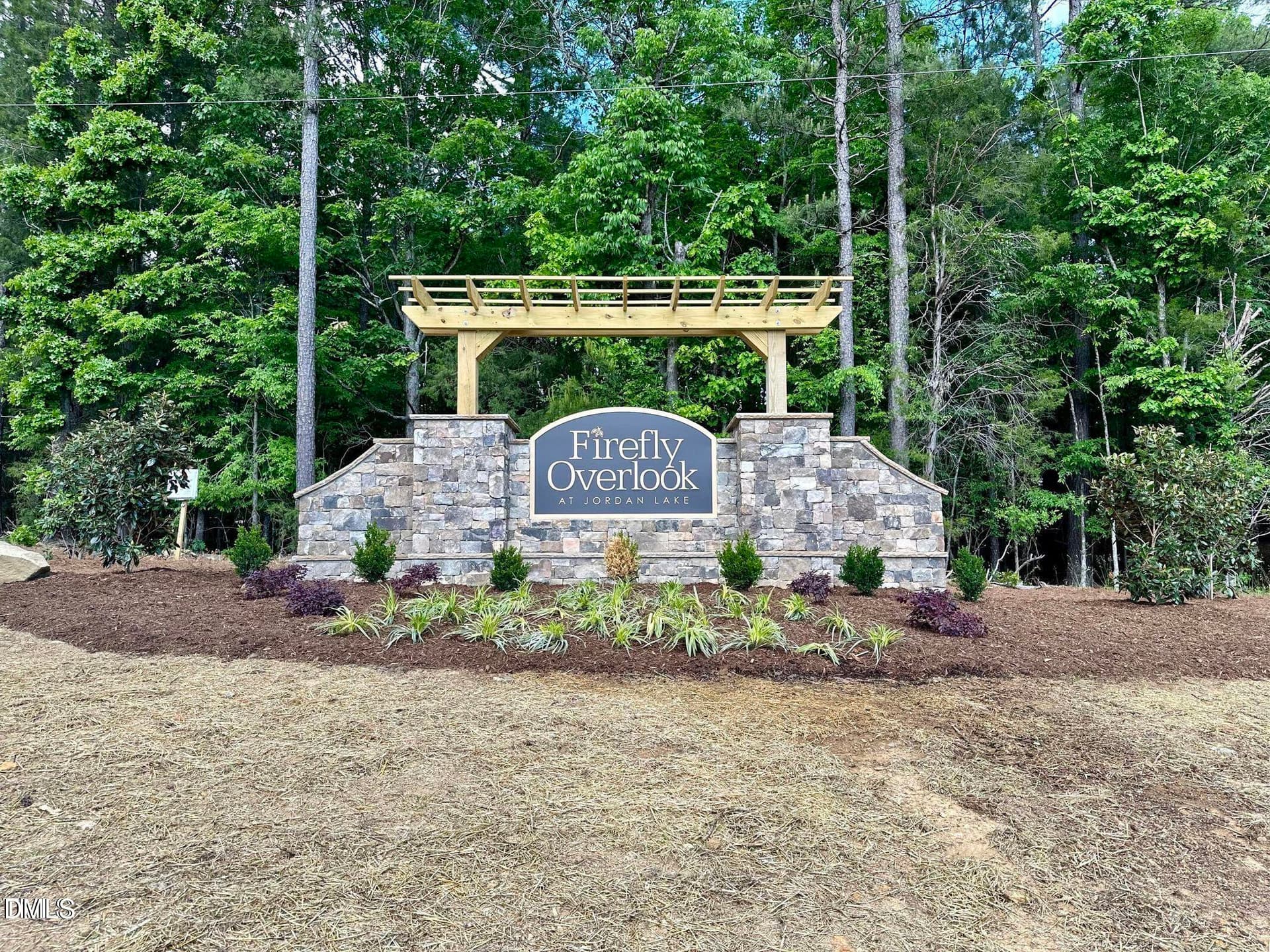 Firefly entrance sign - 56 Firefly Overlook, Pittsboro, NC 27312