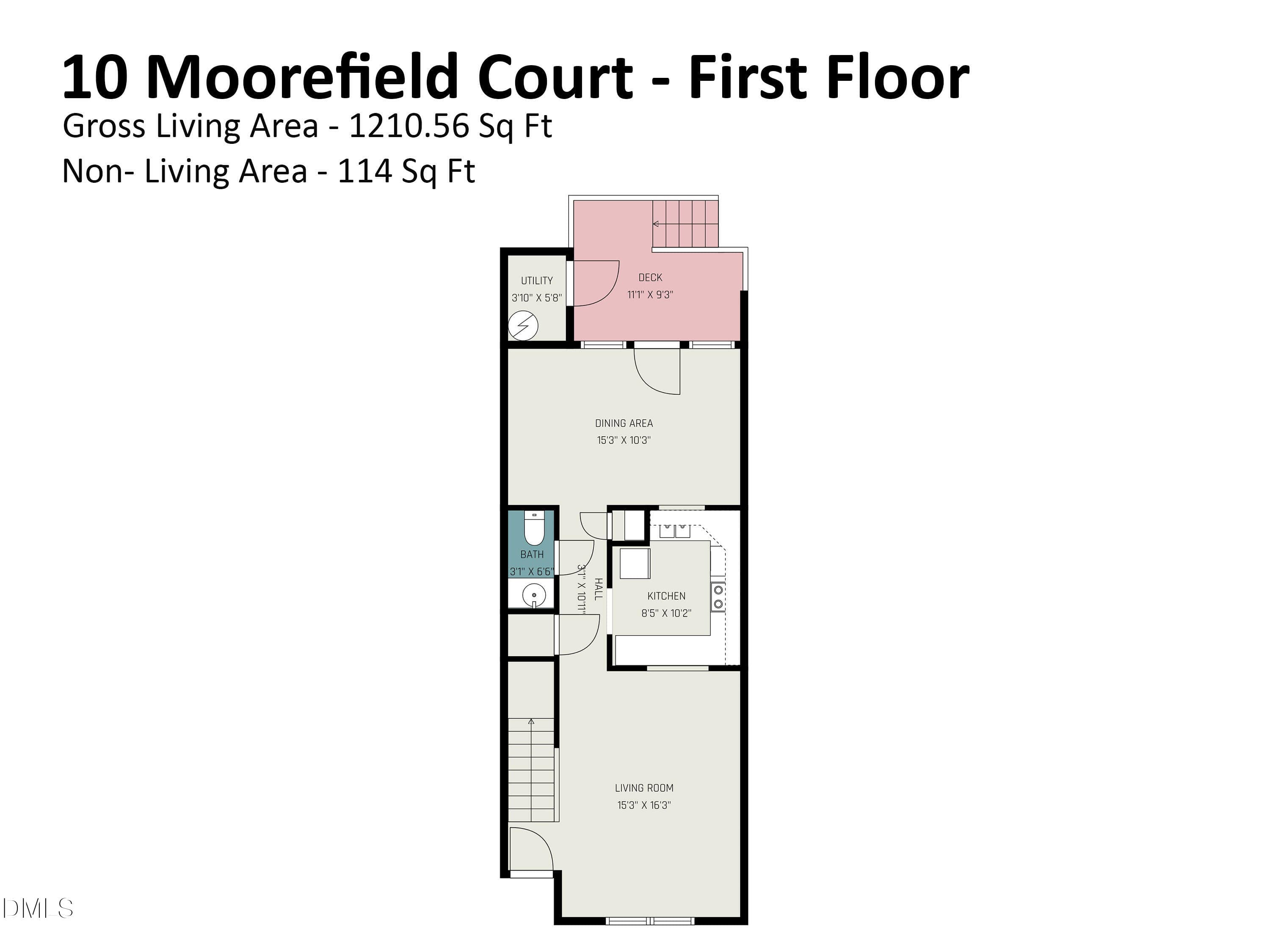 10_Moorefield_Court_-_First_Floor - 10 Moorefield Court, Durham, NC 27705, Durham
