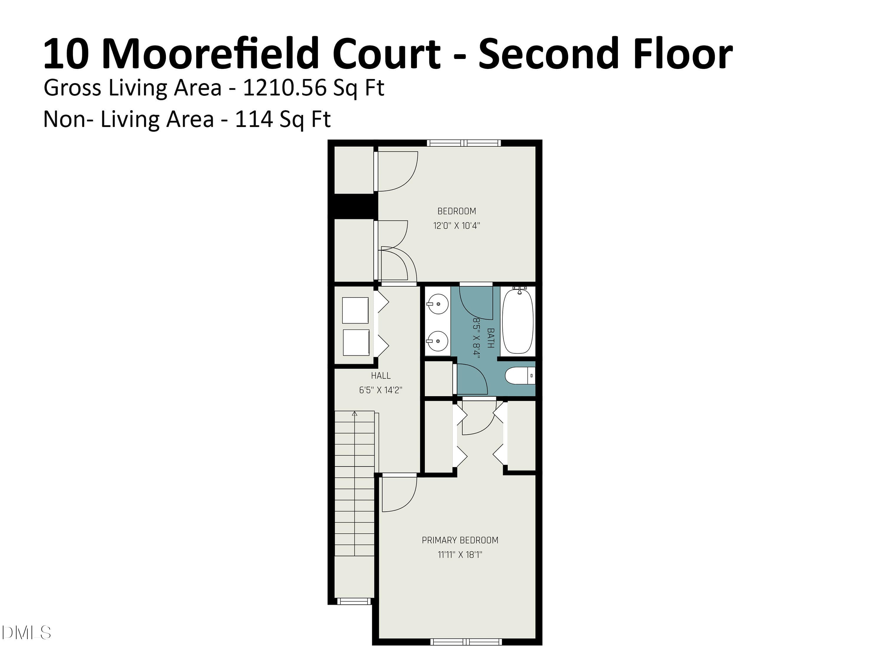 10_Moorefield_Court_-_Second_Floor - 10 Moorefield Court, Durham, NC 27705, Durham