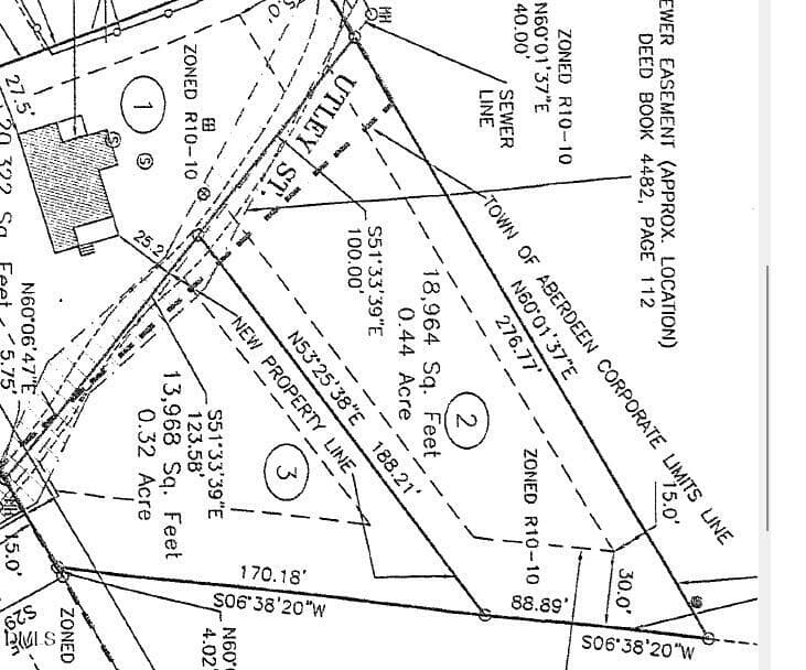Lot --Survey - Lot 3 Utley Street, Aberdeen, NC 28315