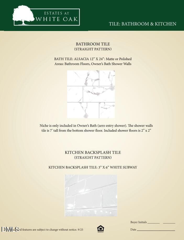 Options Tile Bathroom Kitchen - 2546 Vining Branch Way, Apex, NC 27523