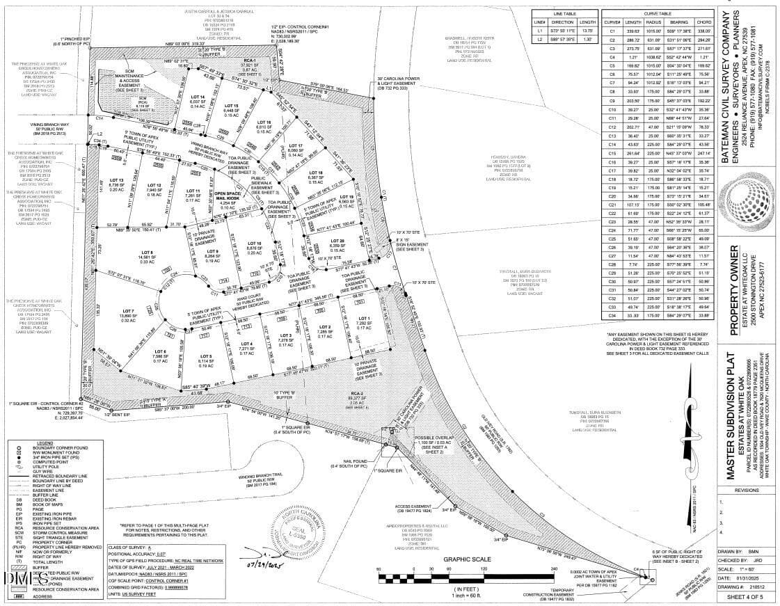Plat Map - 2546 Vining Branch Way, Apex, NC 27523