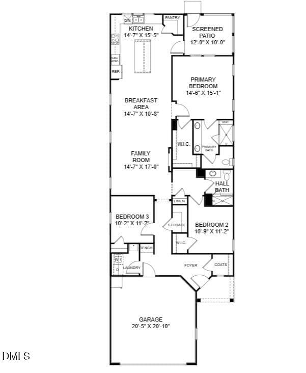 Homesite 226 Floorplan - 3109 Kiawa Pointe Lane 226, Durham, NC 27703, Durham