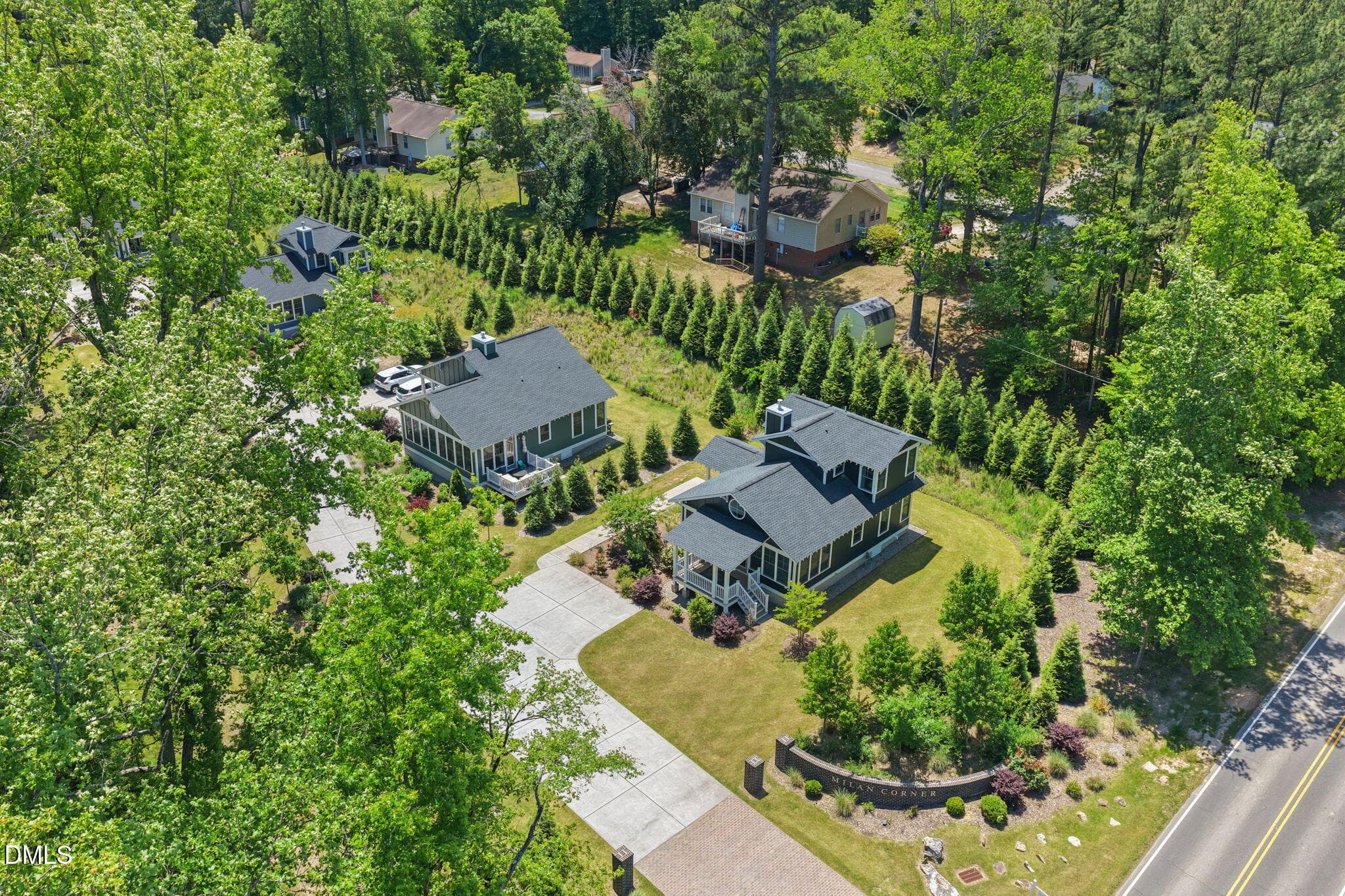 Aerial View - 1917 Milan Street, Durham, NC 27704, Durham