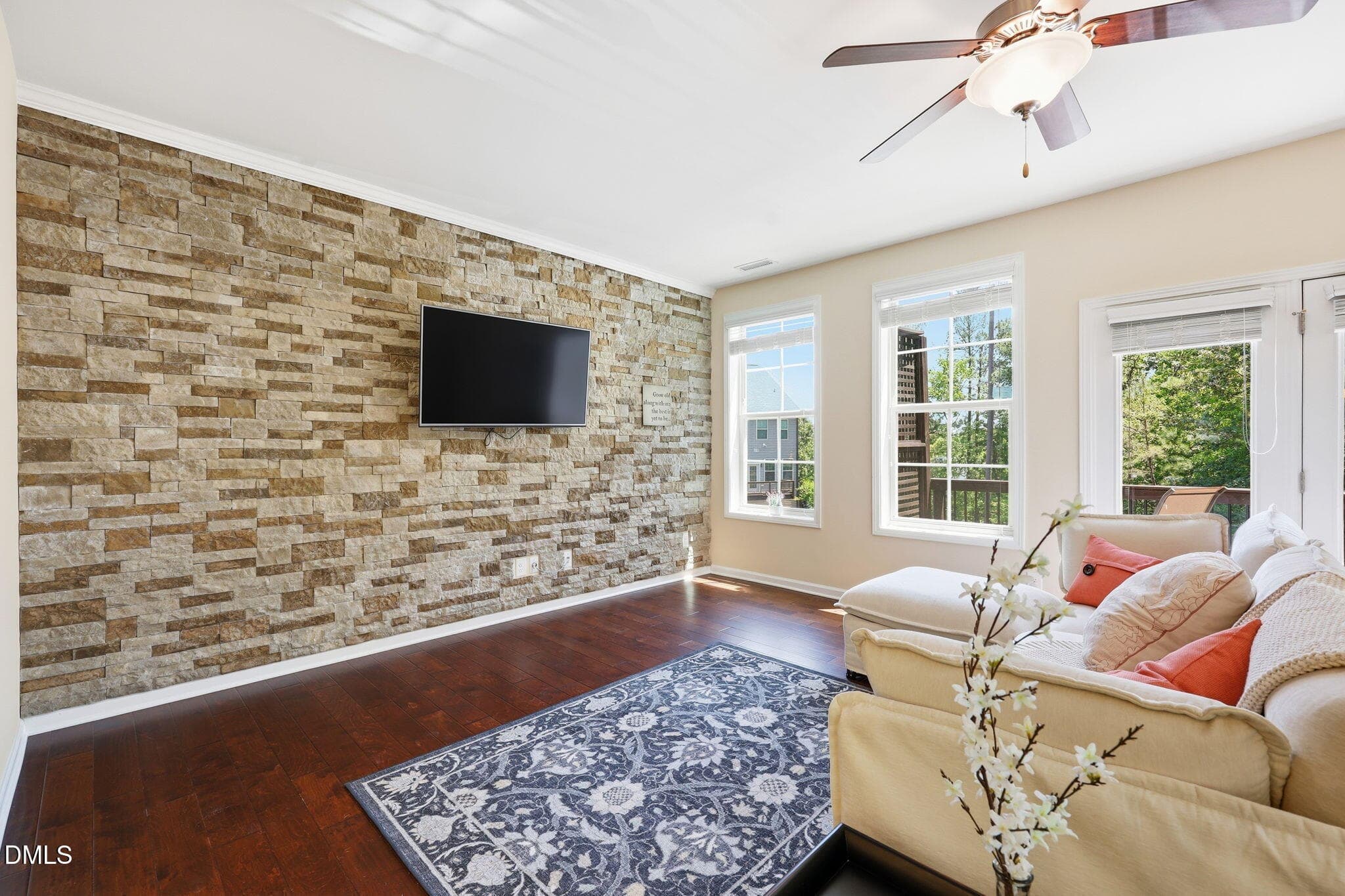 Living Room - 1000 Pebble Creek Crossing Unit 1, Durham, NC 27713, Durham