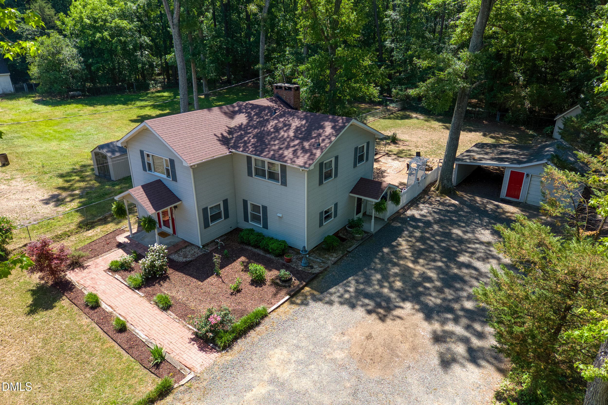 39 -2503 w craver st, drone, exterior - 2503 W Carver Street, Durham, NC 27705, Durham