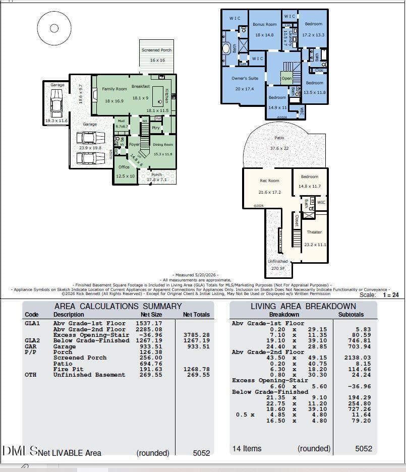 Measurement - 724 Peninsula Forest Place, Cary, NC 27519, Cary