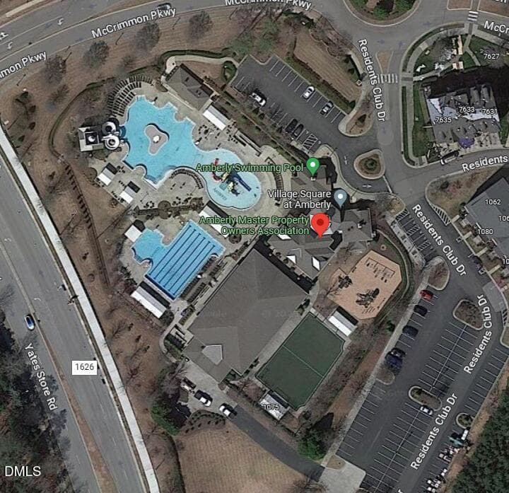 aerial view of clubhouse - 724 Peninsula Forest Place, Cary, NC 27519, Cary