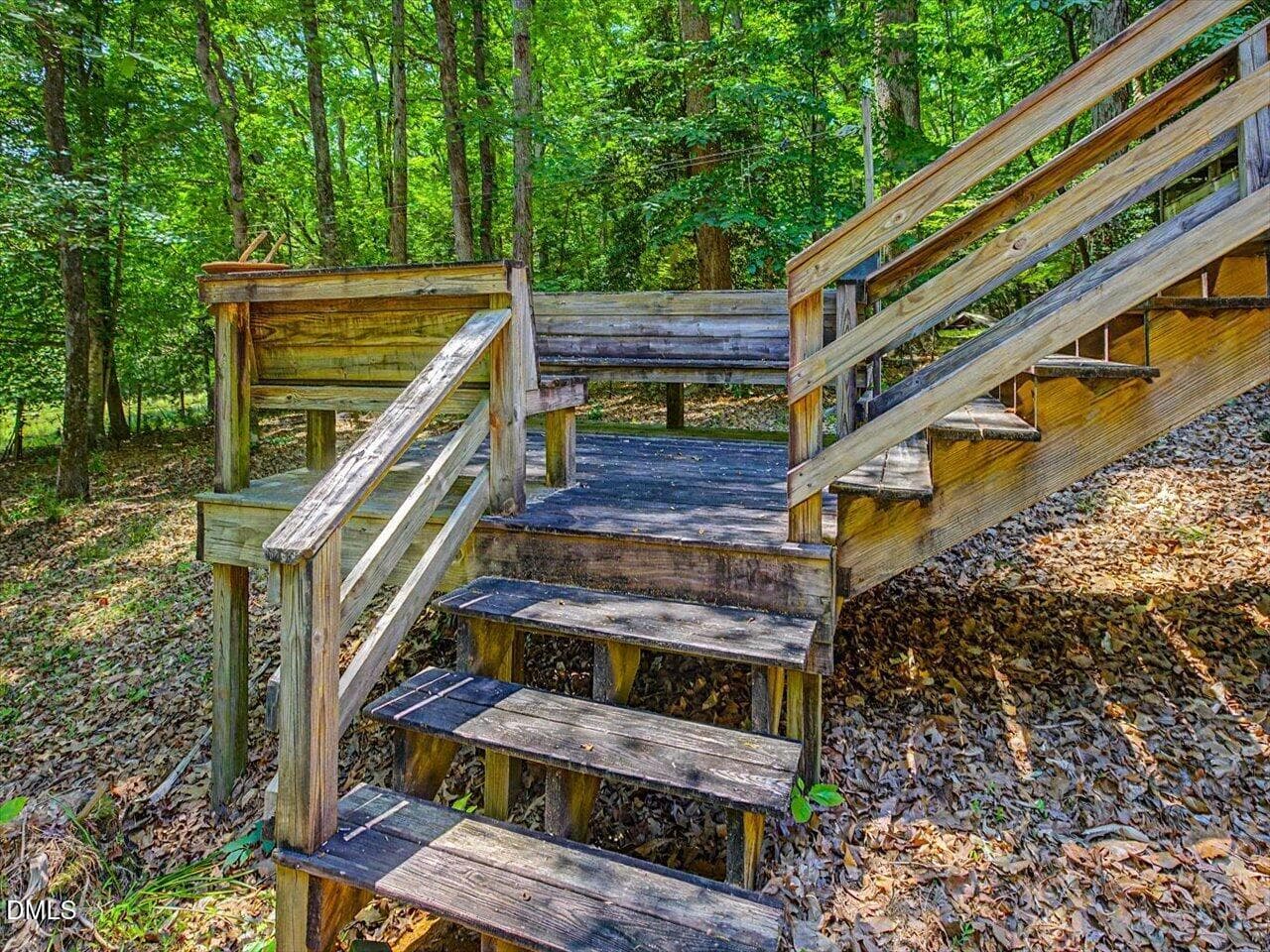 205 Anolis steps to deck - 205 Anolis Drive, Pittsboro, NC 27312