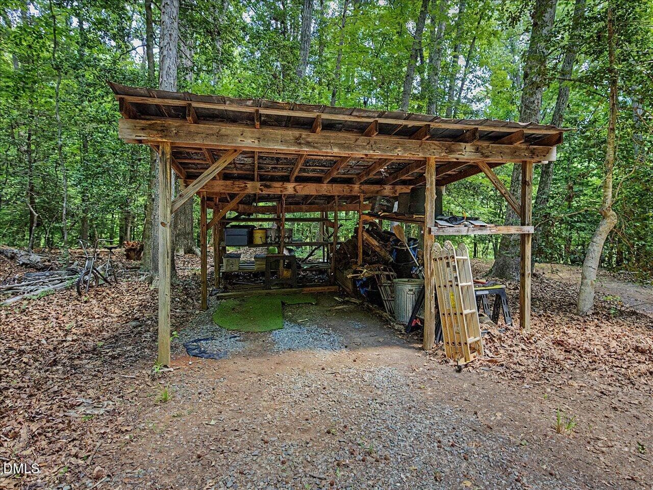 205 Anolis small shed carport - 205 Anolis Drive, Pittsboro, NC 27312