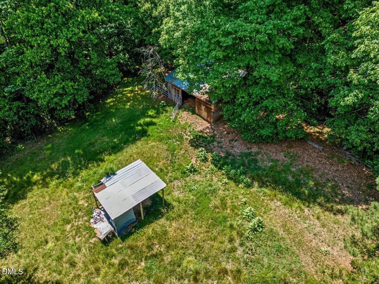 205 Anolis pasture aerial barns - 205 Anolis Drive, Pittsboro, NC 27312