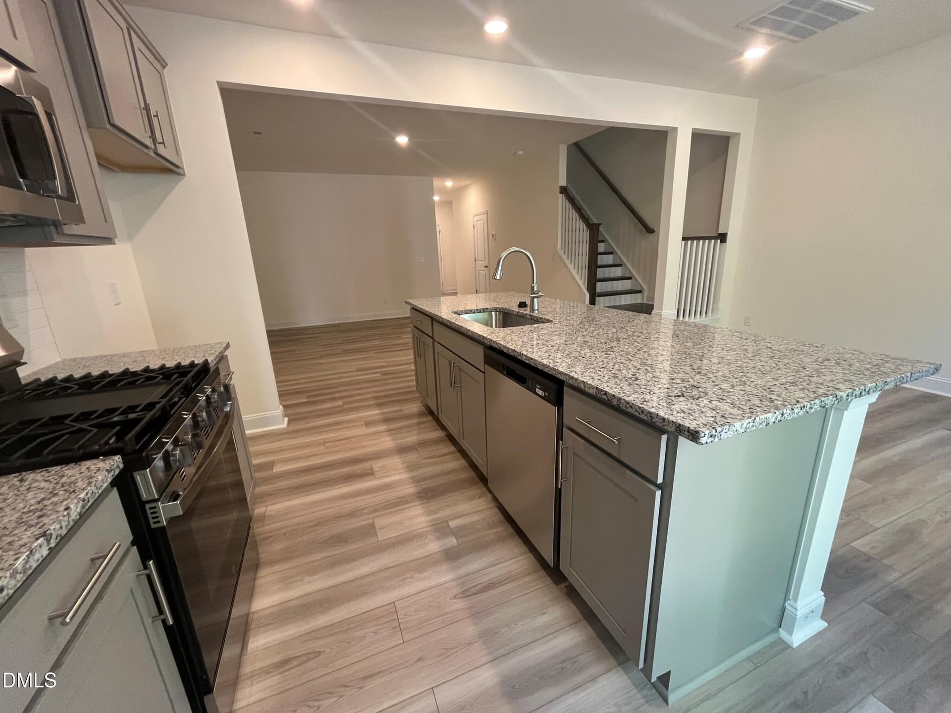 Kitchen w stainless appliances - 1278 Hammond Drive, Mebane, NC 27302