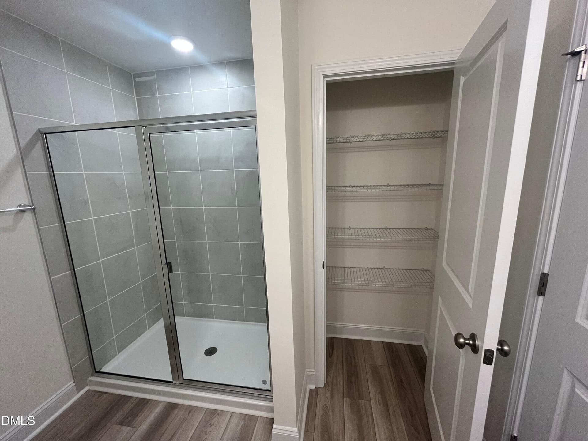 Private linen closet in Primary Bath - 1278 Hammond Drive, Mebane, NC 27302