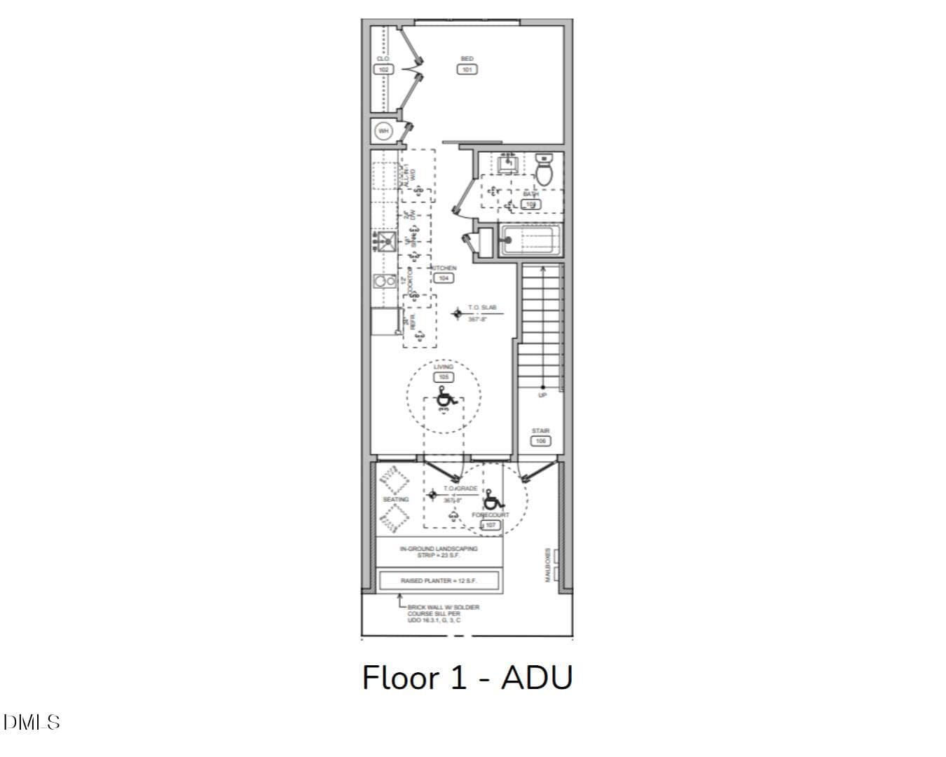 Floor 1 - ADU - 804 Madison Street, Durham, NC 27701, Durham