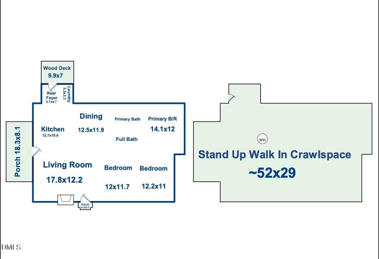 Floor Plan - 406 E Geer Street, Durham, NC 27701, Durham
