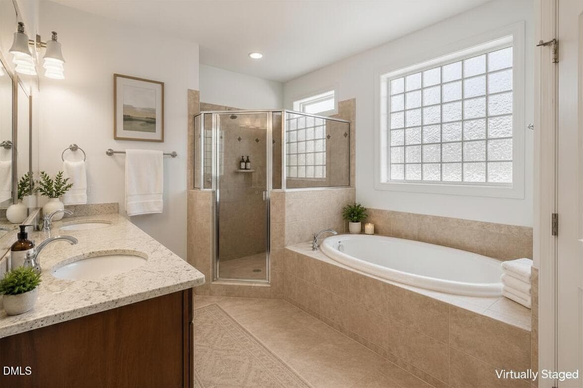 Primary Bathroom - 22 Treywood Lane, Chapel Hill, NC 27516, Chapel Hill