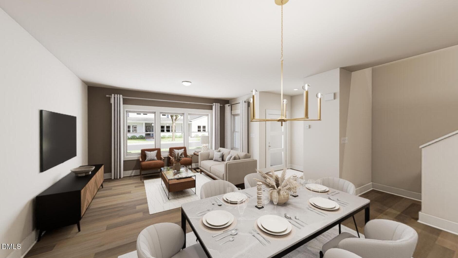 Dining + Living Room - 753 Central Park Lot 336 Drive, Raleigh, NC 27604, Raleigh