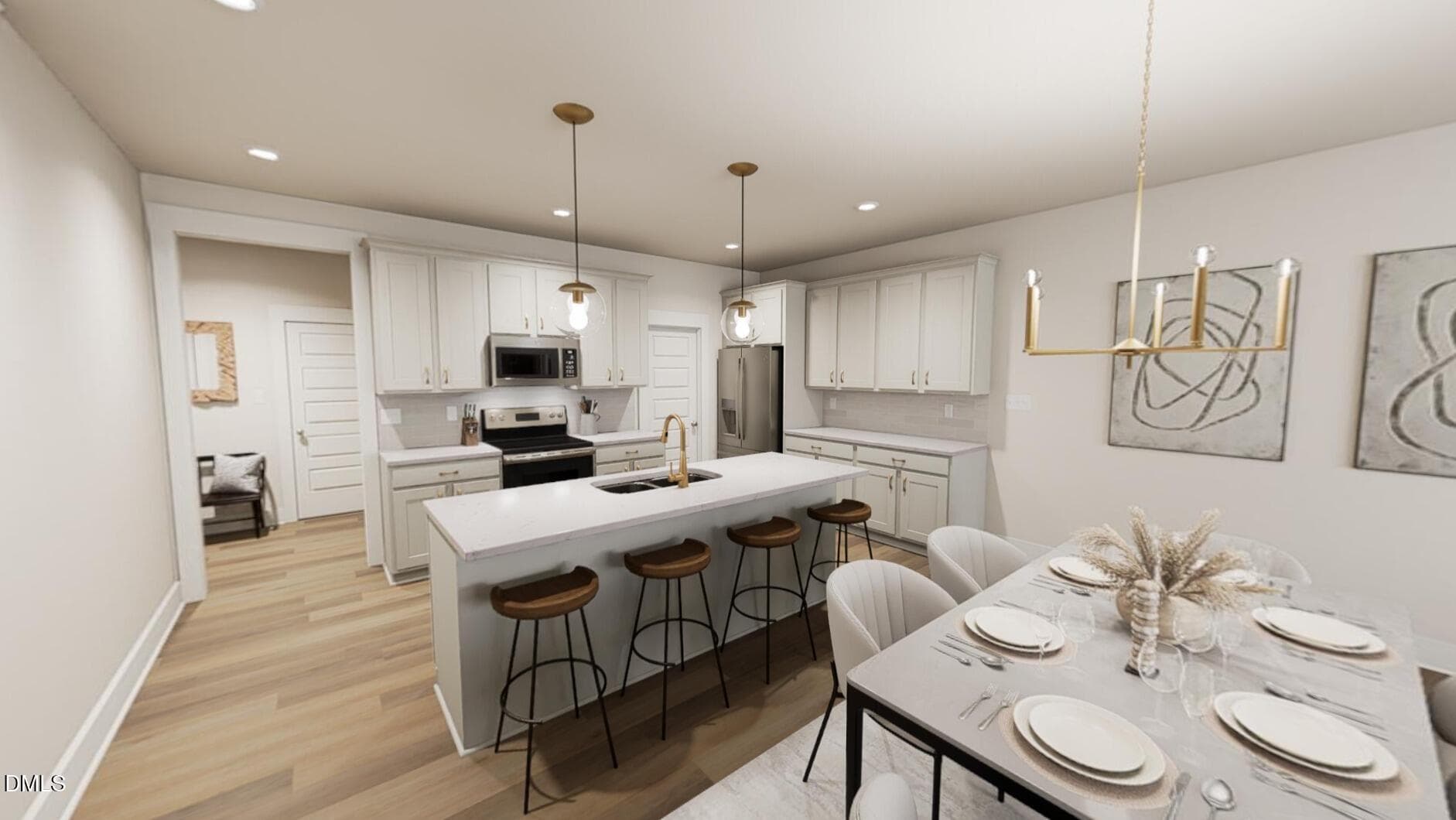 Kitchen + Dining - 753 Central Park Lot 336 Drive, Raleigh, NC 27604, Raleigh