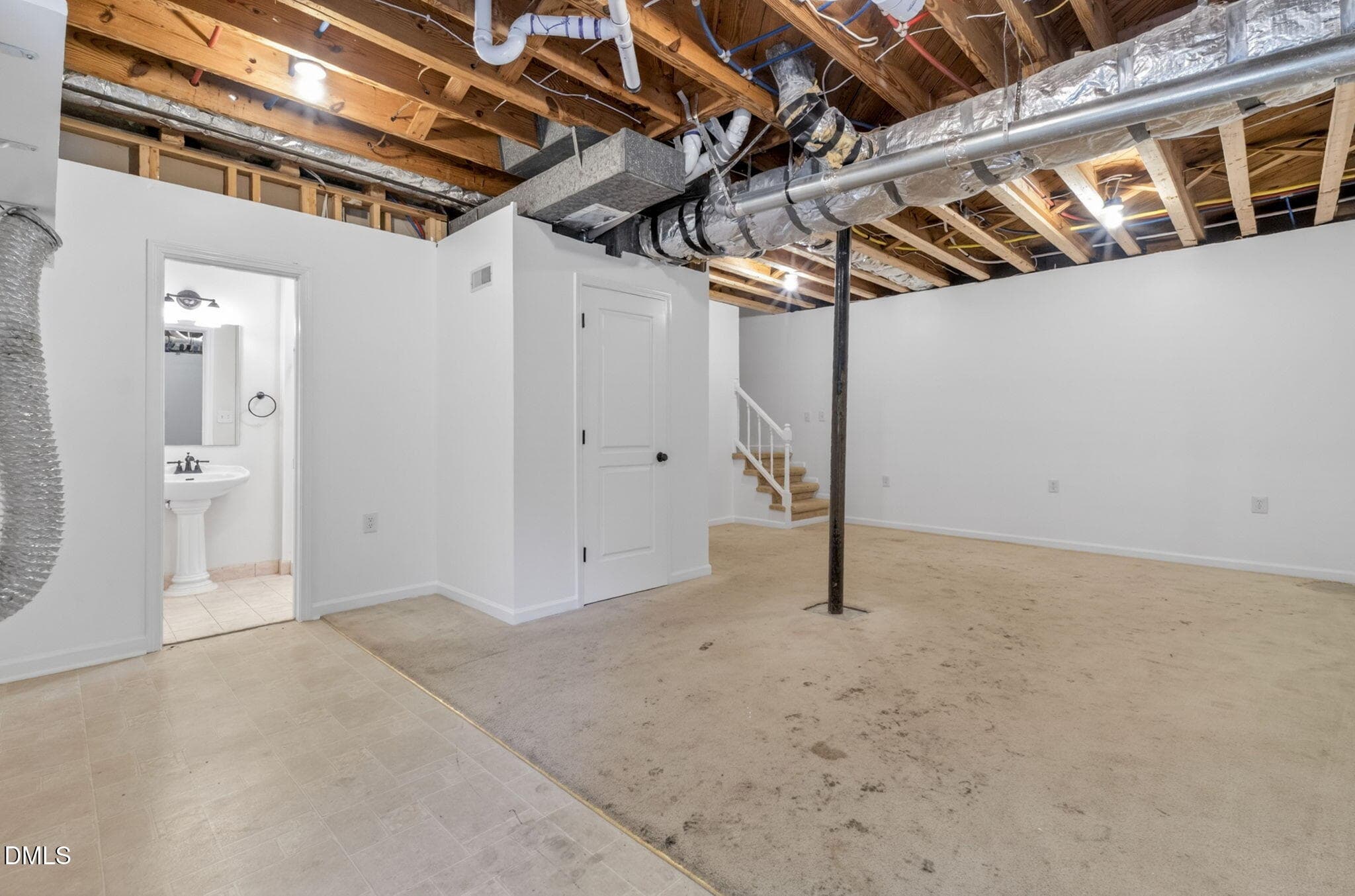 28-rec room toward bath-1224 Pineview Dr - 1224 Pineview Drive, Raleigh, NC 27606, Raleigh
