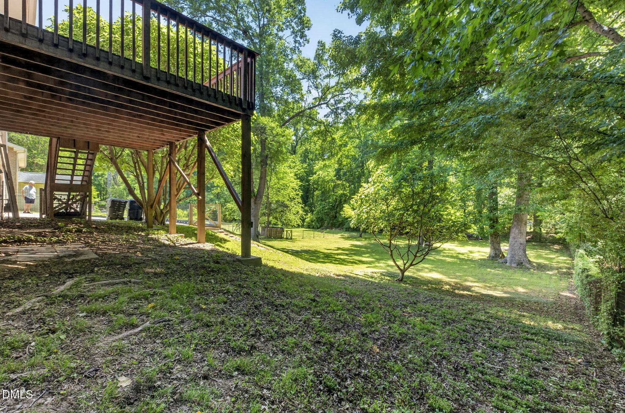 41-Backyard from under deck - 1224 Pinev - 1224 Pineview Drive, Raleigh, NC 27606, Raleigh