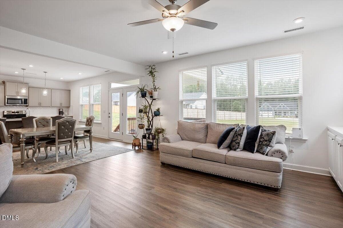 Living/Dining Room - 127 Northview Drive, Middlesex, NC 27557