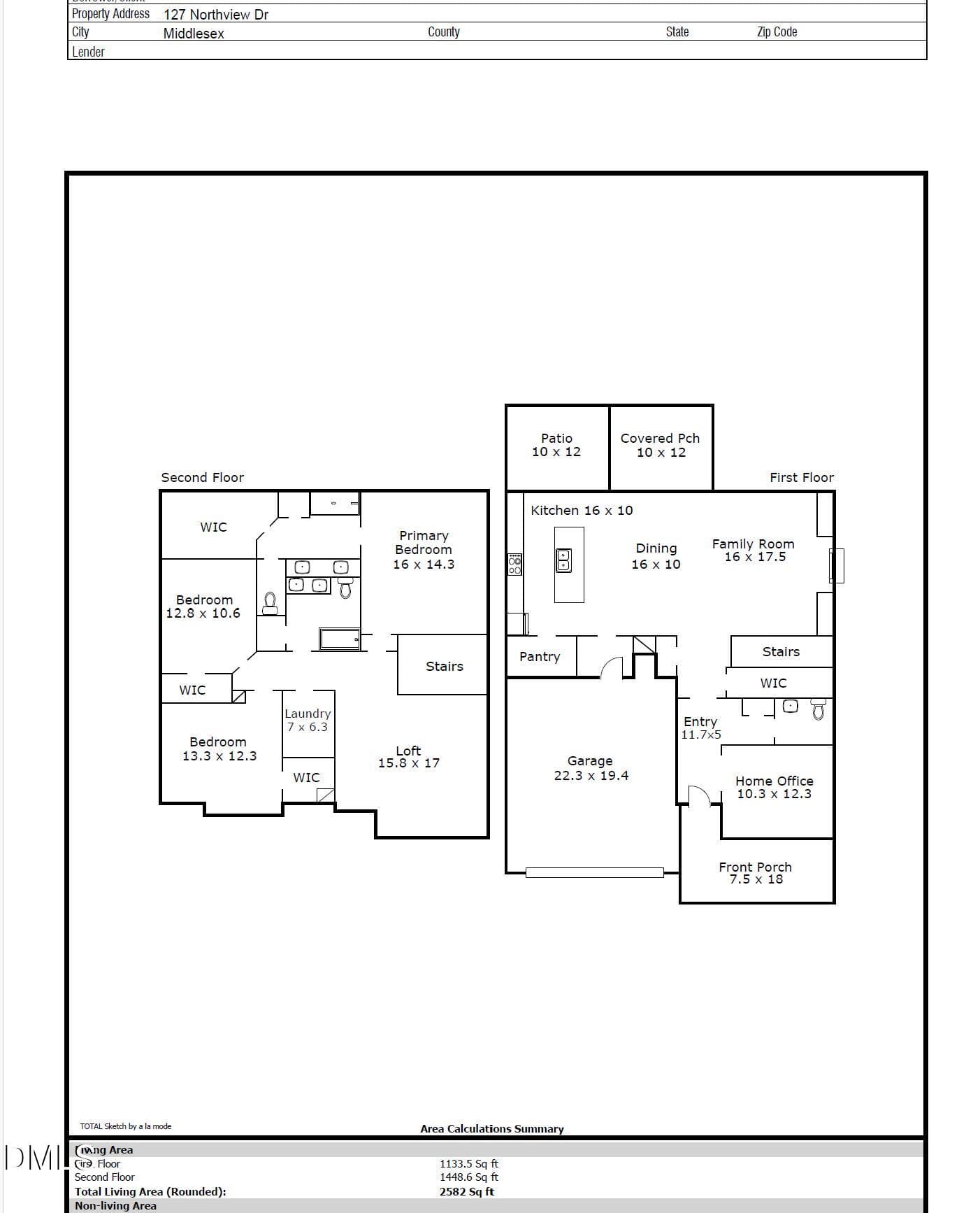 Floor Plan - 127 Northview Drive, Middlesex, NC 27557