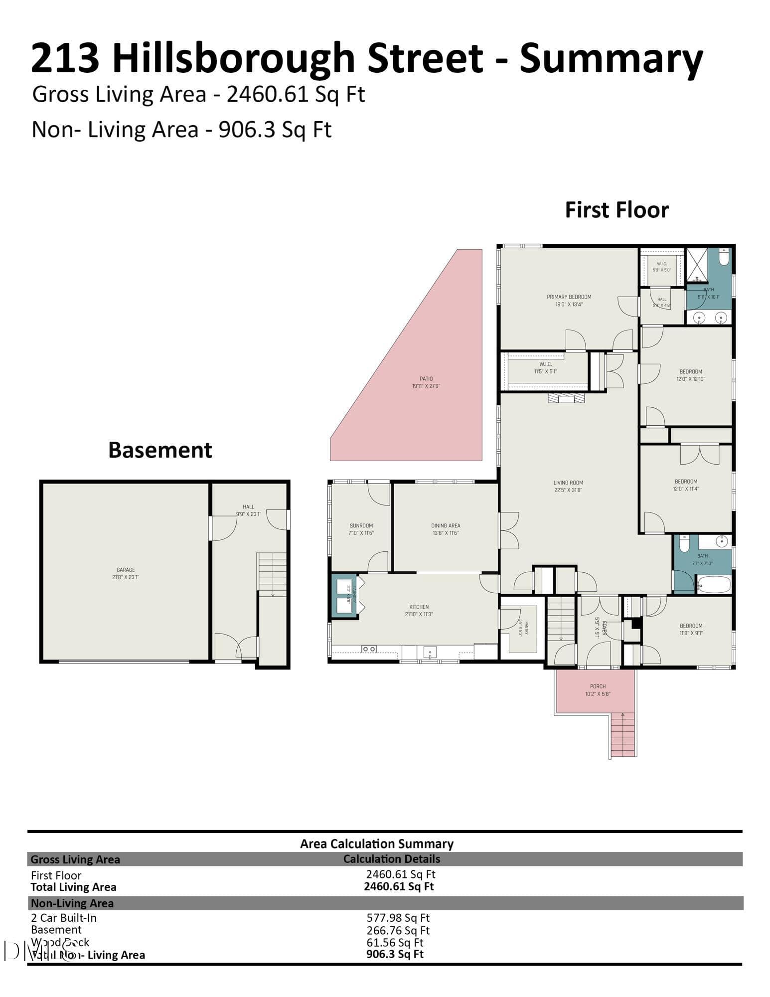213_floor plan_-_Summary - 213 Hillsborough Street, Chapel Hill, NC 27514, Chapel Hill