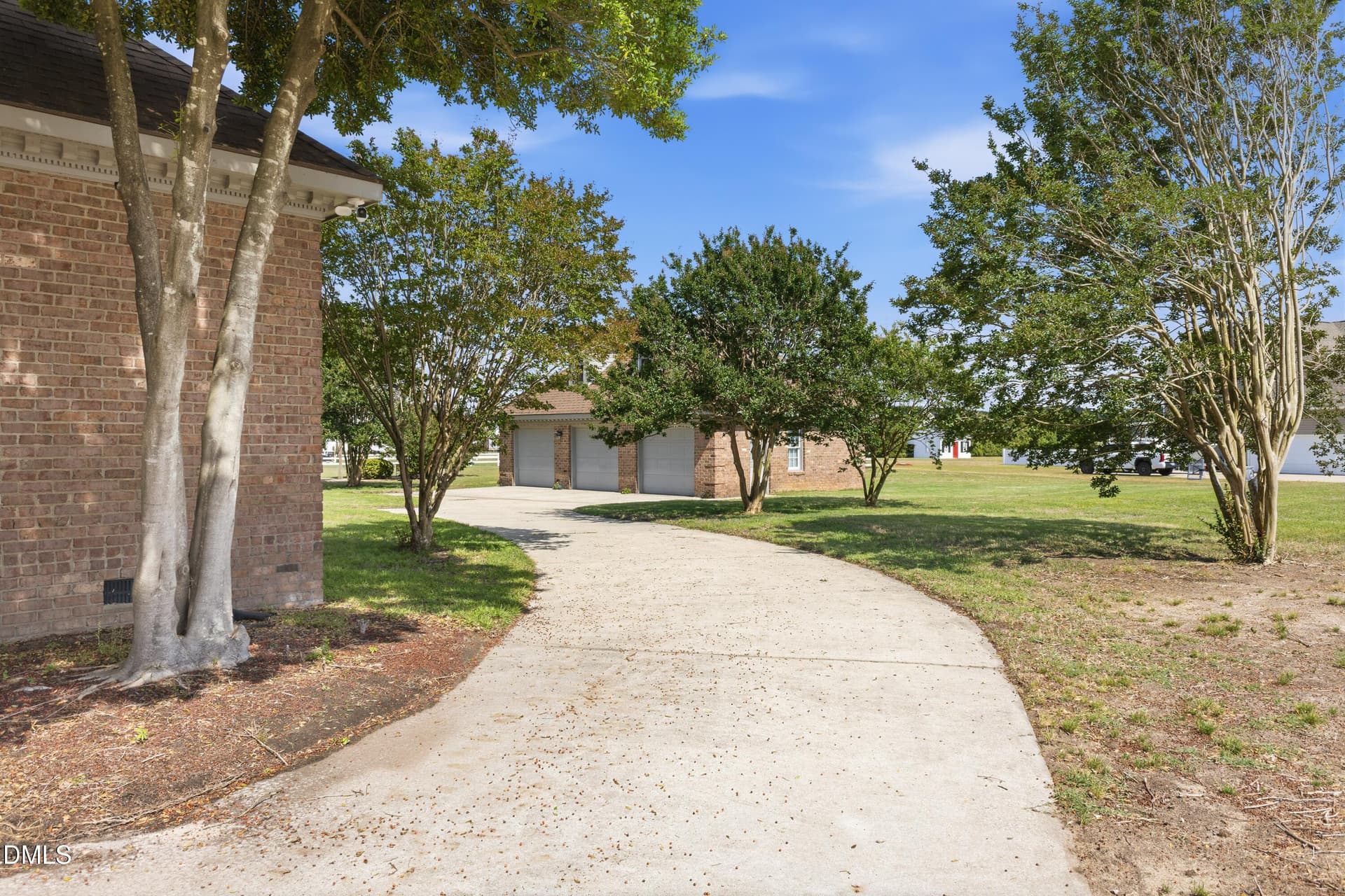 Driveway to Detached Garages - 6301 Waters Edge Drive, Rocky Mount, NC 27803
